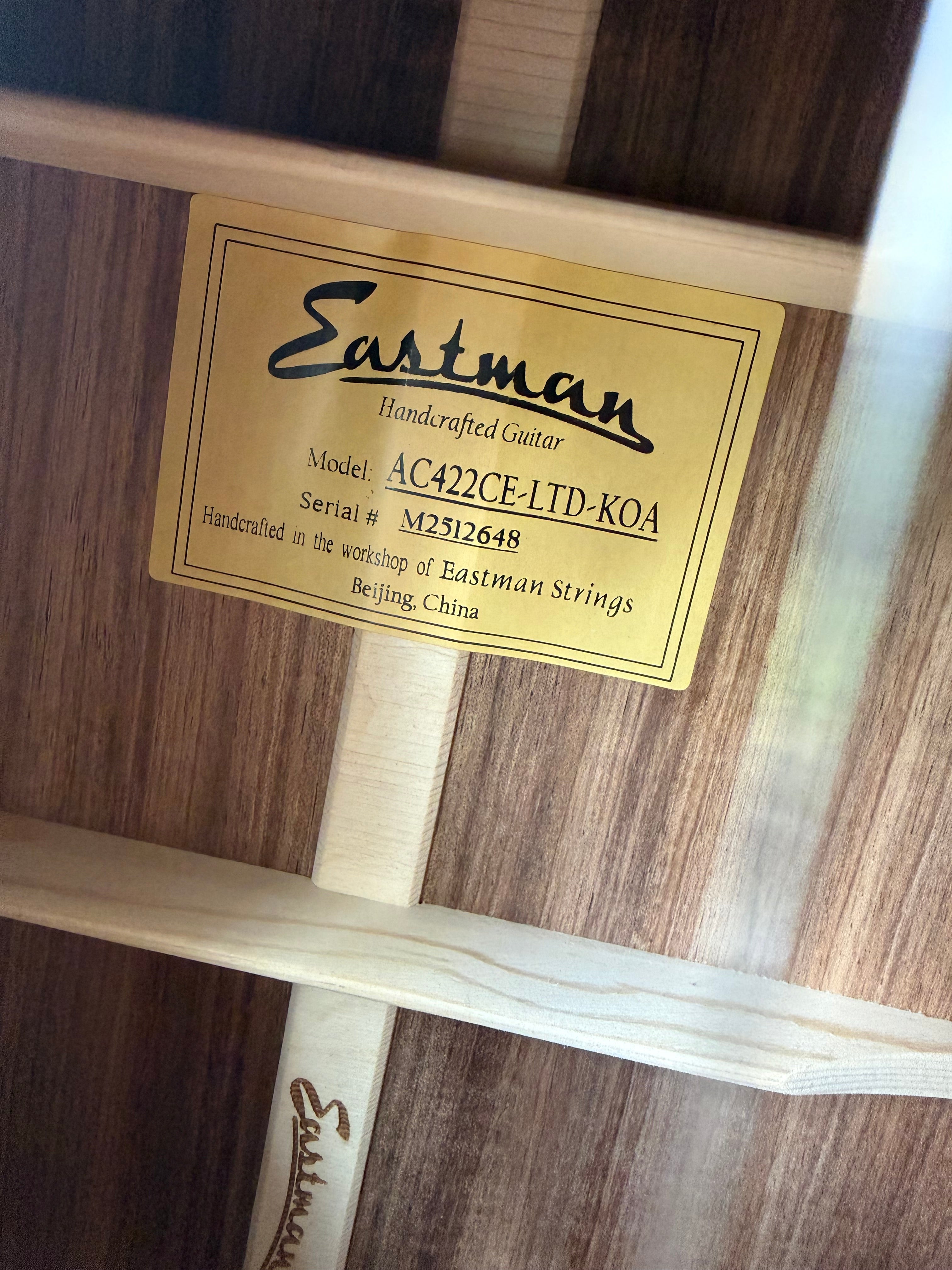 2025 Eastman AC422CE KOA Limited Edition Acoustic Electric