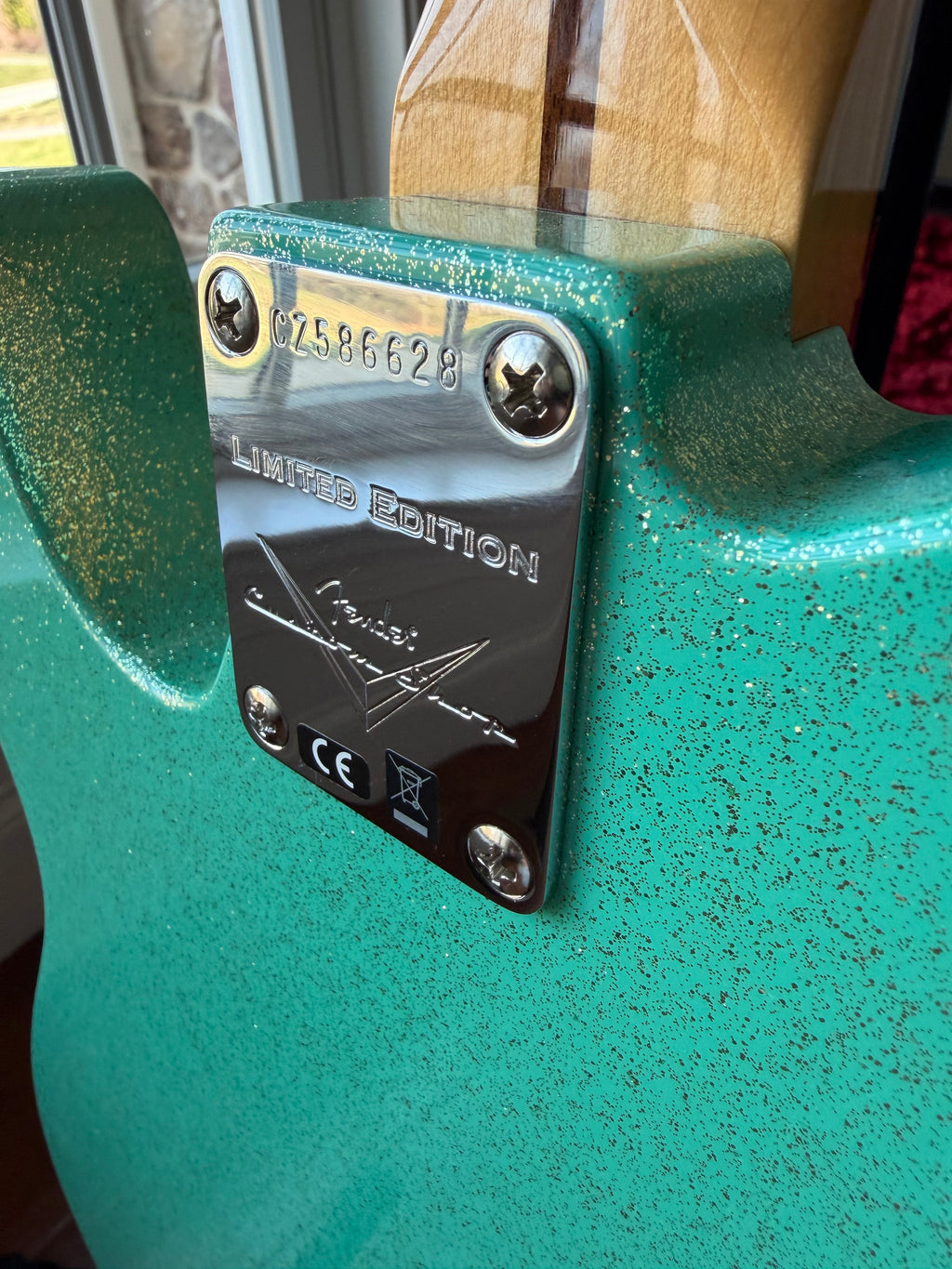 2025 Fender Custom Shop Telecaster W25 Custom Deluxe Limited Edition NOS - Seafoam Green Sparkle - Image 14