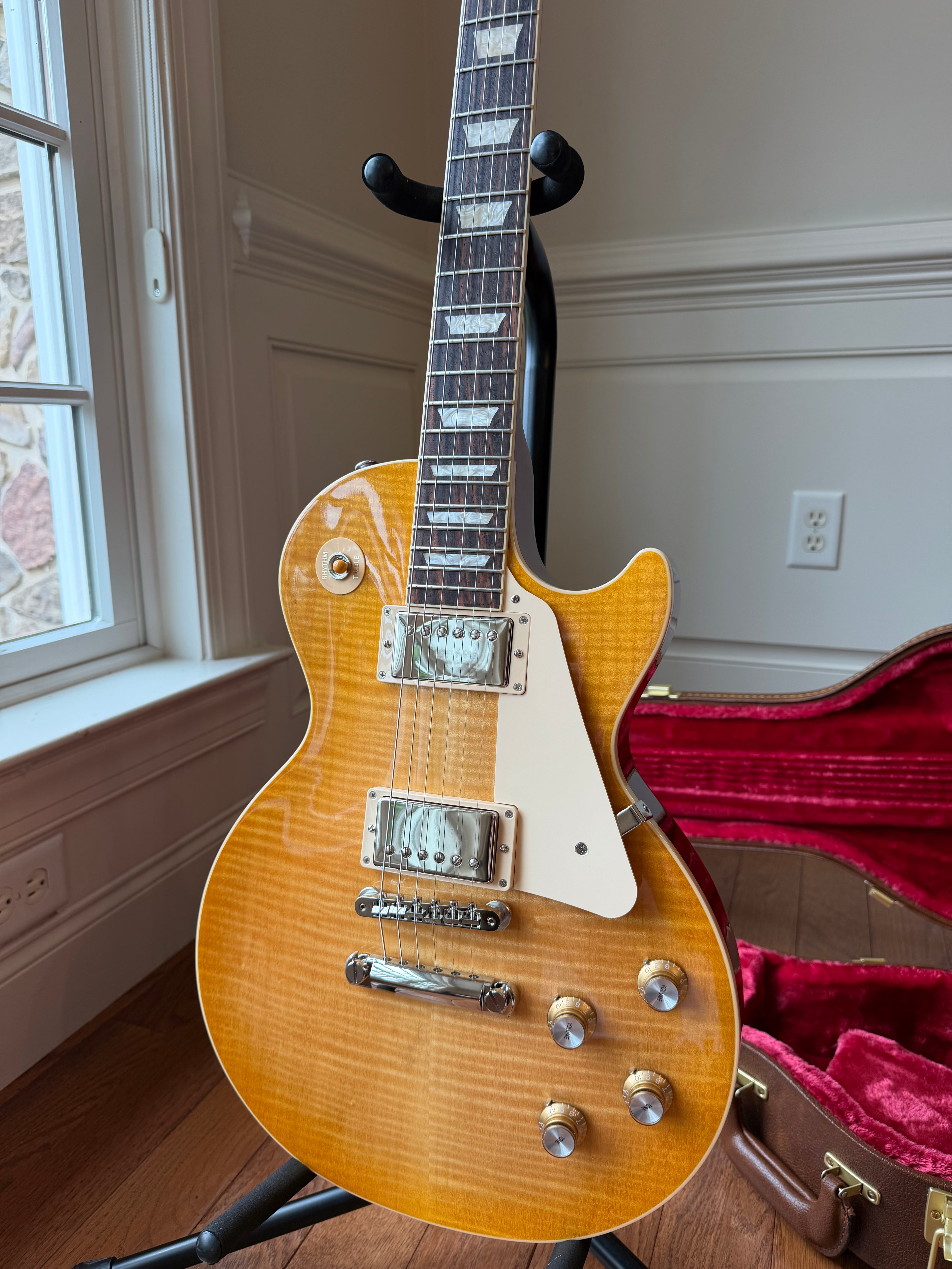 2024 Gibson Les Paul Standard 60s Wildwood Custom Shop Top - Lemon Burst