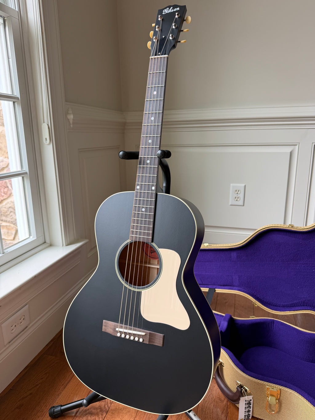 2026 Gibson L-00 Century 12-Fret - Ebony Black