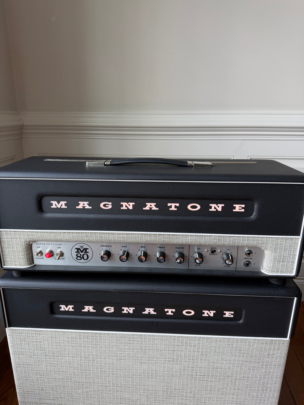 2025 Magnatone Super Fifty-Nine M80 Guitar Amp Head and Cab Stack - Image 2