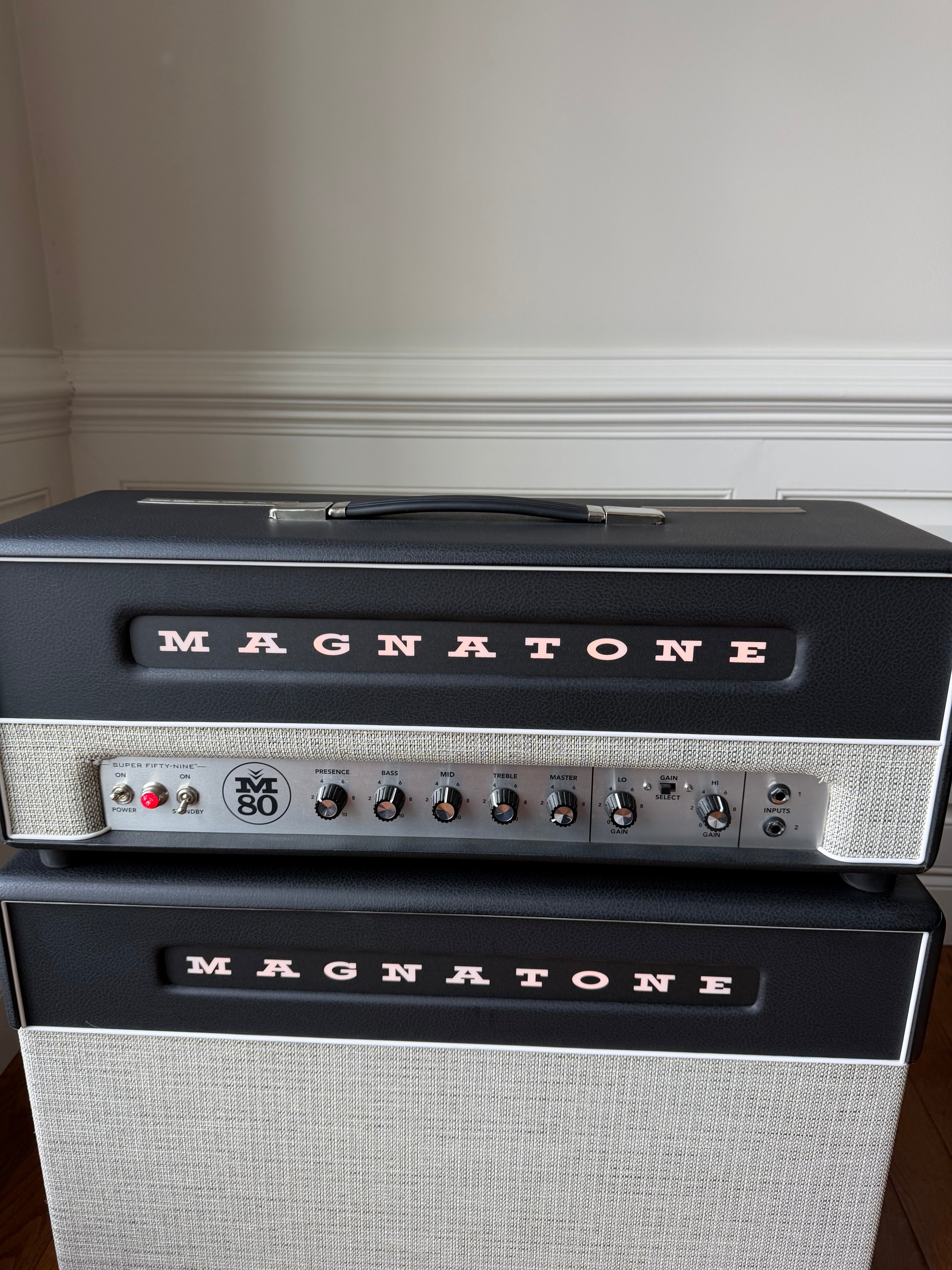 2025 Magnatone Super Fifty-Nine M80 Guitar Amp Head and Cab Stack - Image 2