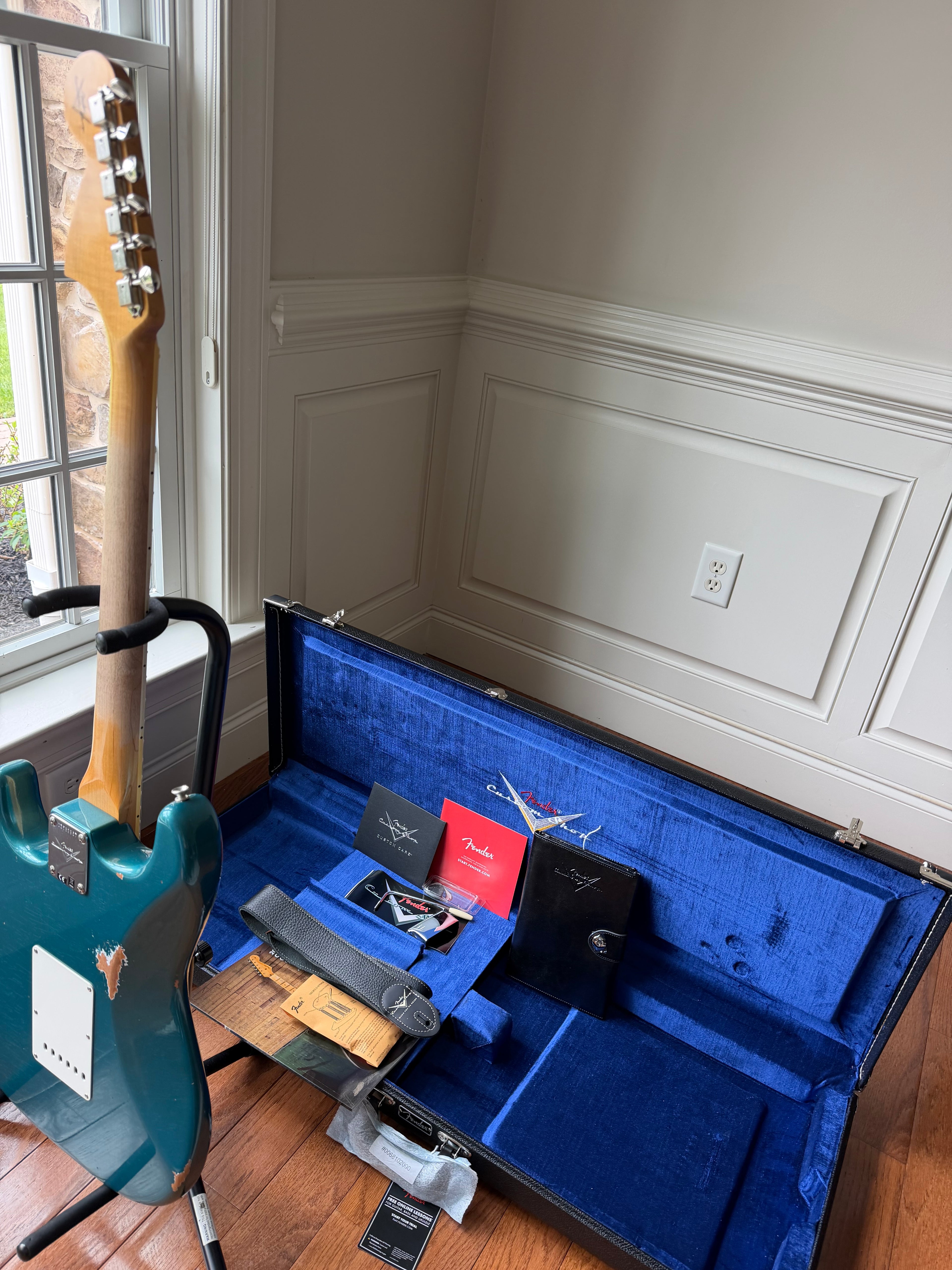 2024 Fender Custom Shop ‘67 Stratocaster Channel Bound Neck Relic - Aged Ocean Turquoise