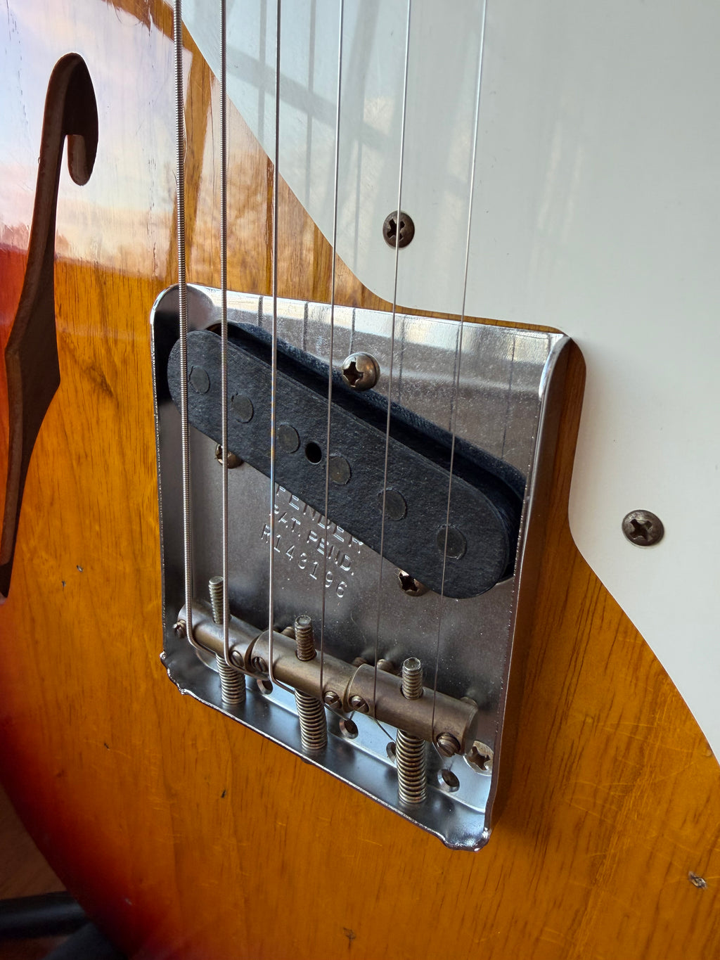 2025 Fender Custom Shop Telecaster Thinline W25 50s Journeyman - Aged Cherry Sunburst - Image 5