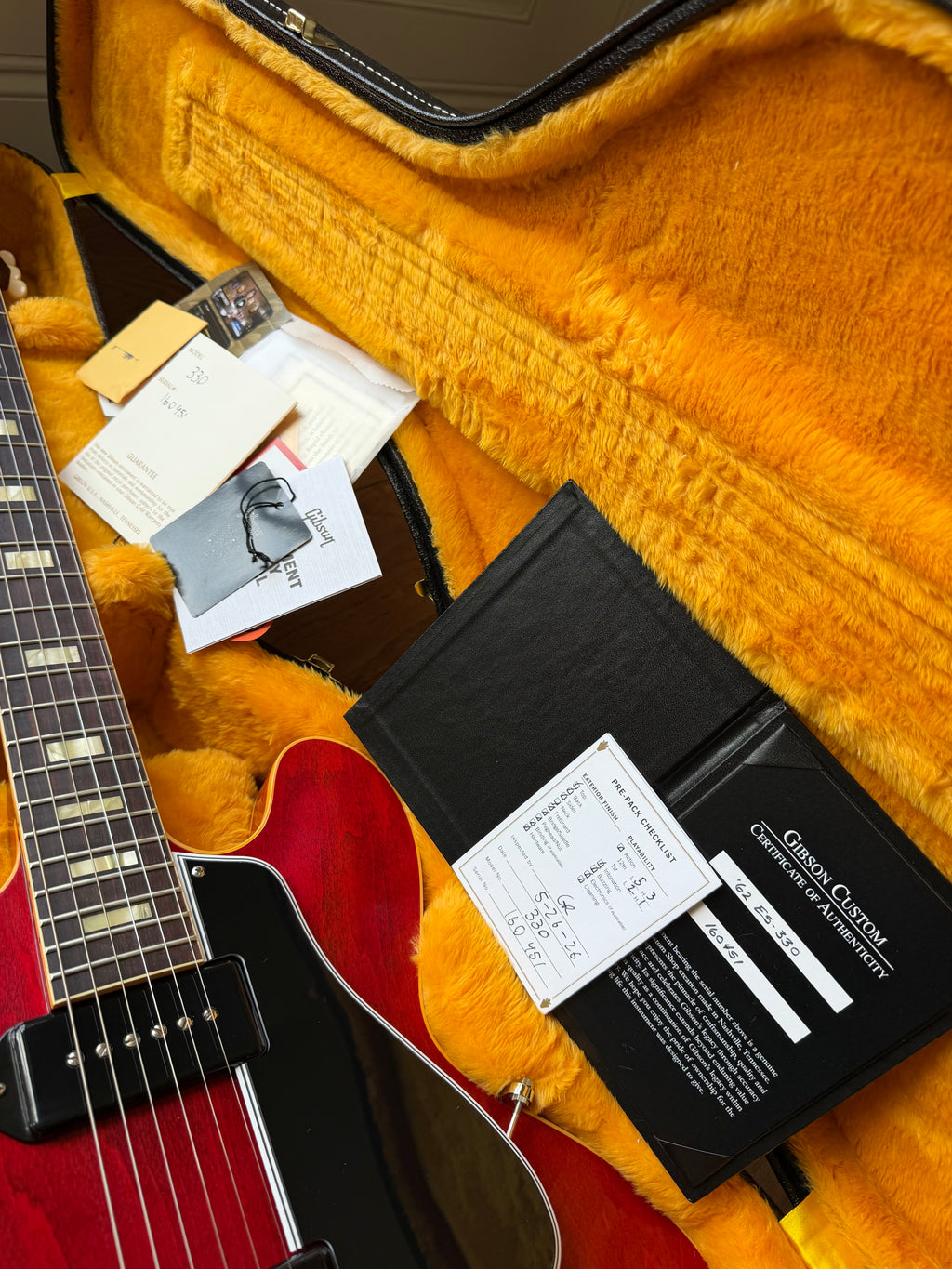 2026 Gibson Custom Shop ES-330 ‘62 - Cherry Red