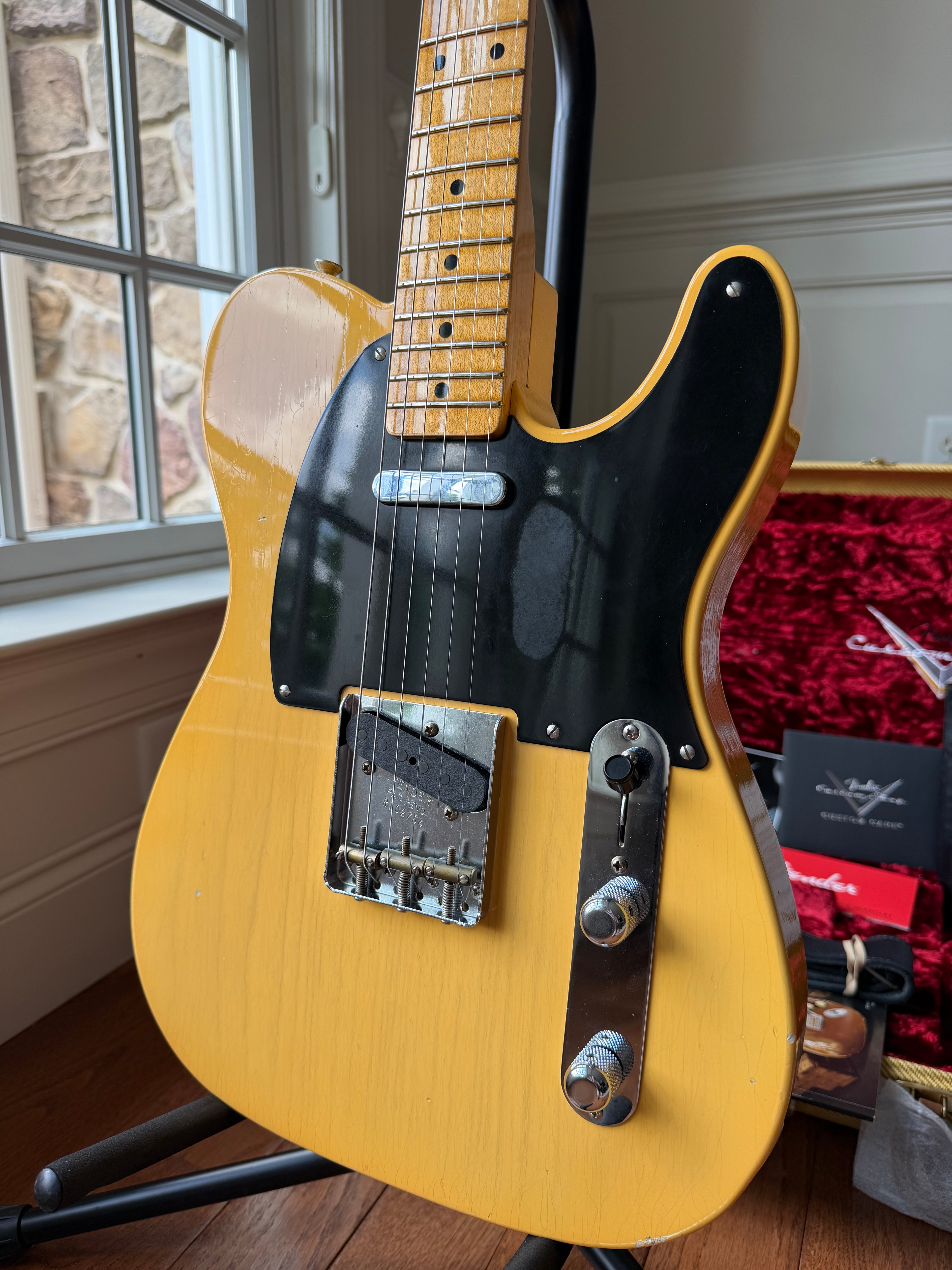 2019 Fender Custom Shop ‘52 Telecaster Journeyman - Aged Nocaster Blonde
