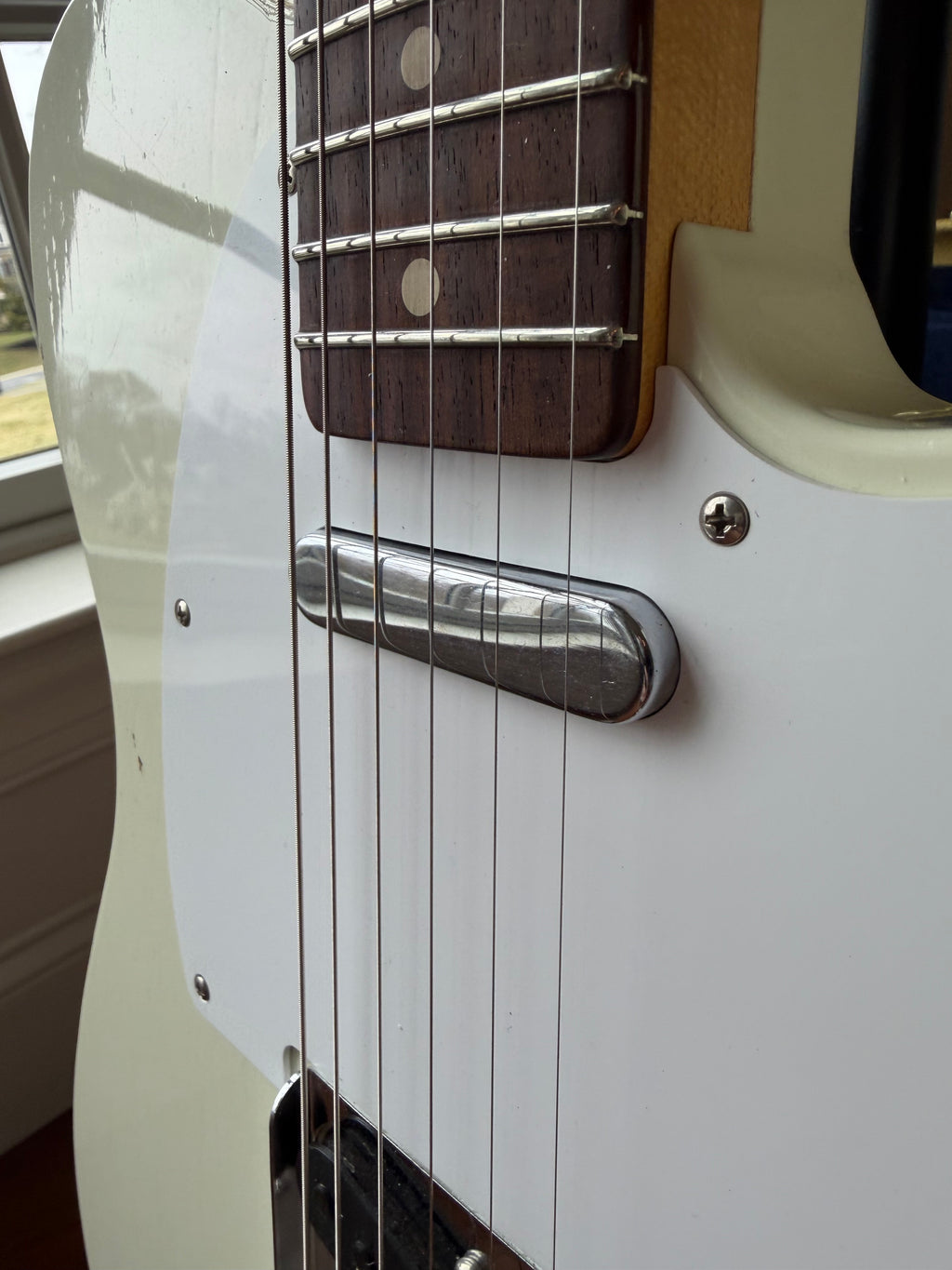 2025 Fender Custom Shop Telecaster Jimmy Page Signature Journeyman Relic - White - Image 4