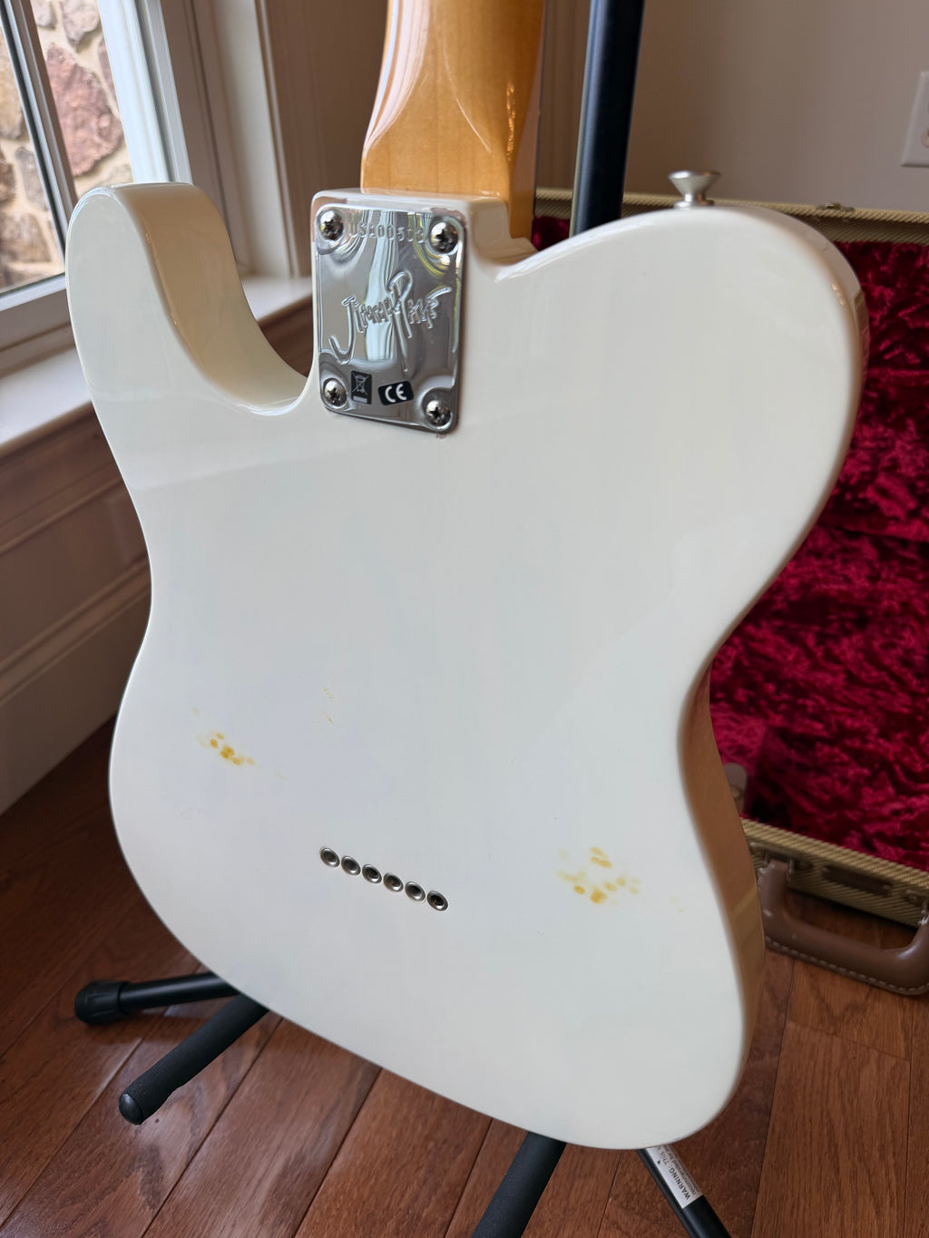 2019 Fender American Telecaster Jimmy Page Signature Mirror - White Blonde