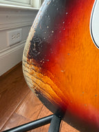 2026 Fender Custom Shop Stratocaster Custom Deluxe SR25 Heavy Relic - Aged 3 Color Sunburst - Image 5