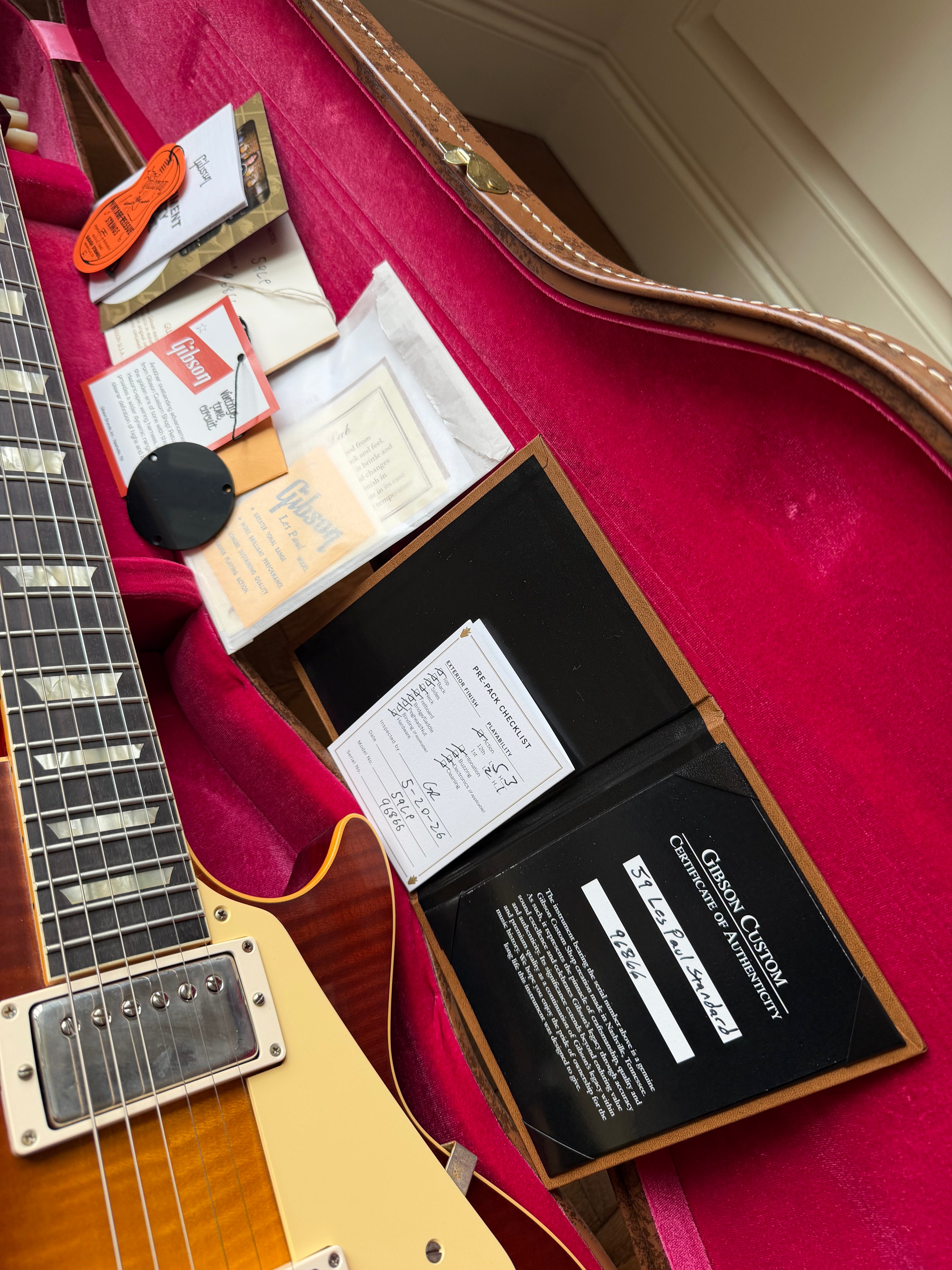 2026 Gibson Custom Shop Les Paul Standard ‘59 Reissue R9 VOS - Iced Tea Burst