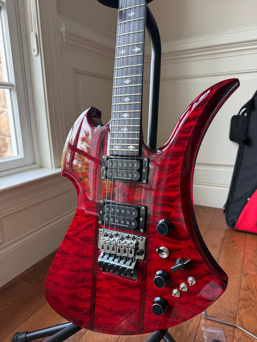 BC Rich Mockingbird Legacy ST Transparent Red w/ Floyd Rose