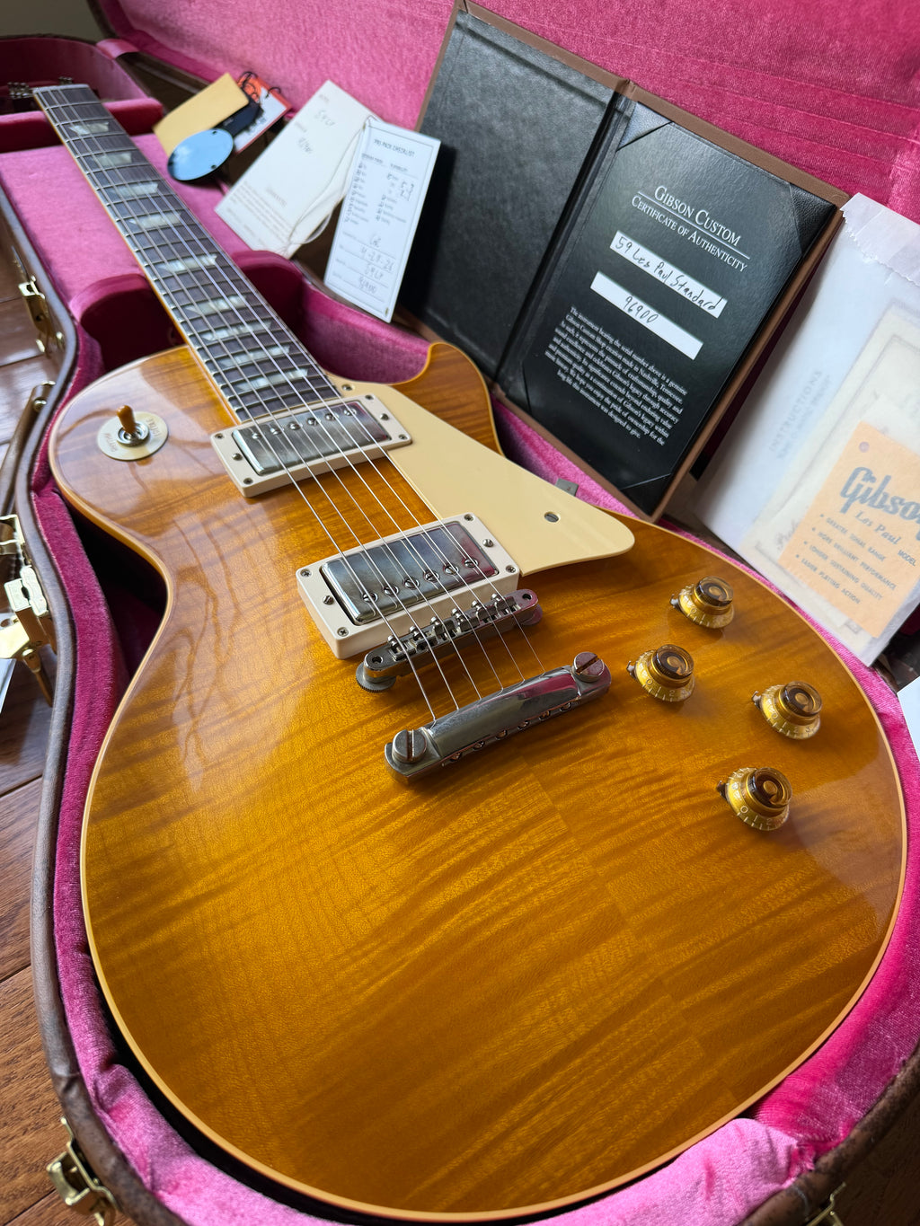 2026 Gibson Custom Shop Les Paul Standard ‘59 Reissue R9 VOS - Dirty Lemon Burst
