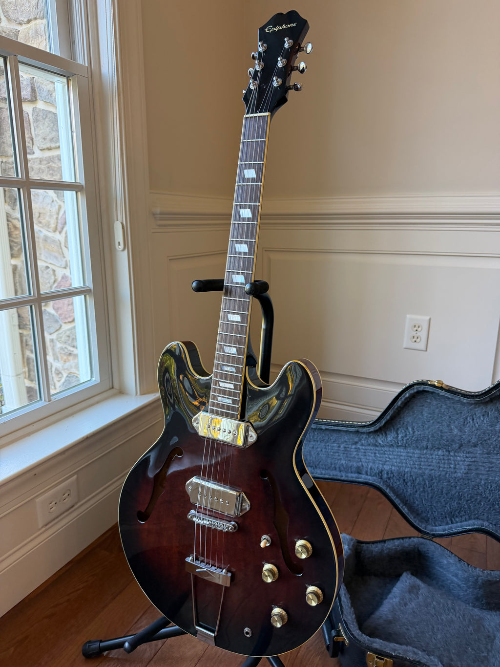1992 Epiphone Casino Japan Herada Made - Burgundy