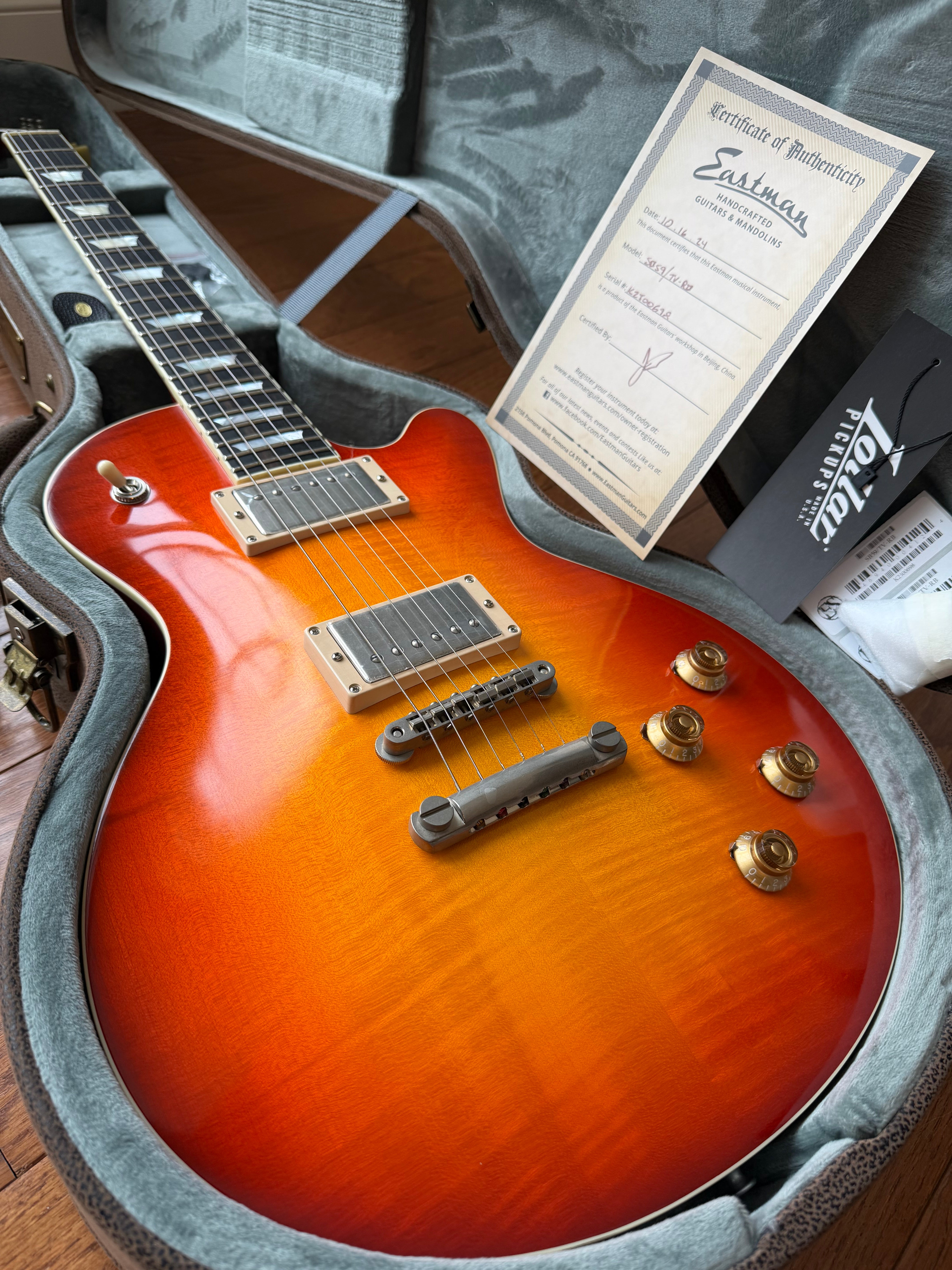 2024 Eastman SB/59 TV True Vintage - Red Burst - Image 1