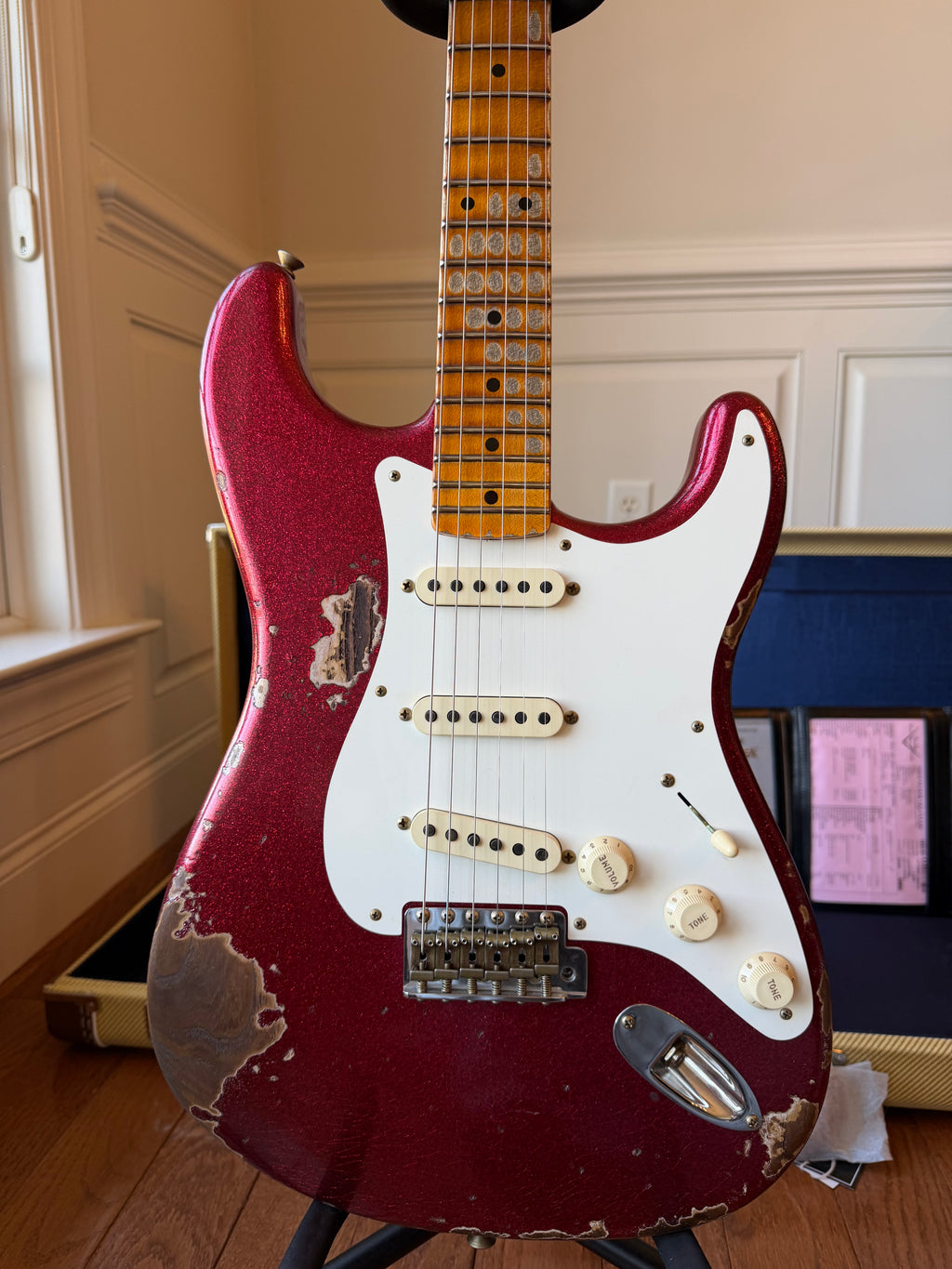 2026 Fender Custom Shop ‘57 Stratocaster SR25 Heavy Relic - Red Sparkle