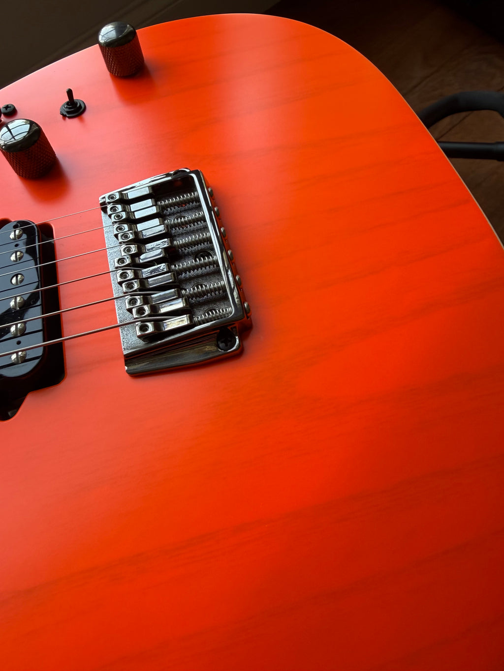 2025 Ibanez RG Prestige RGR5221 - Transparent Fluorescent Orange