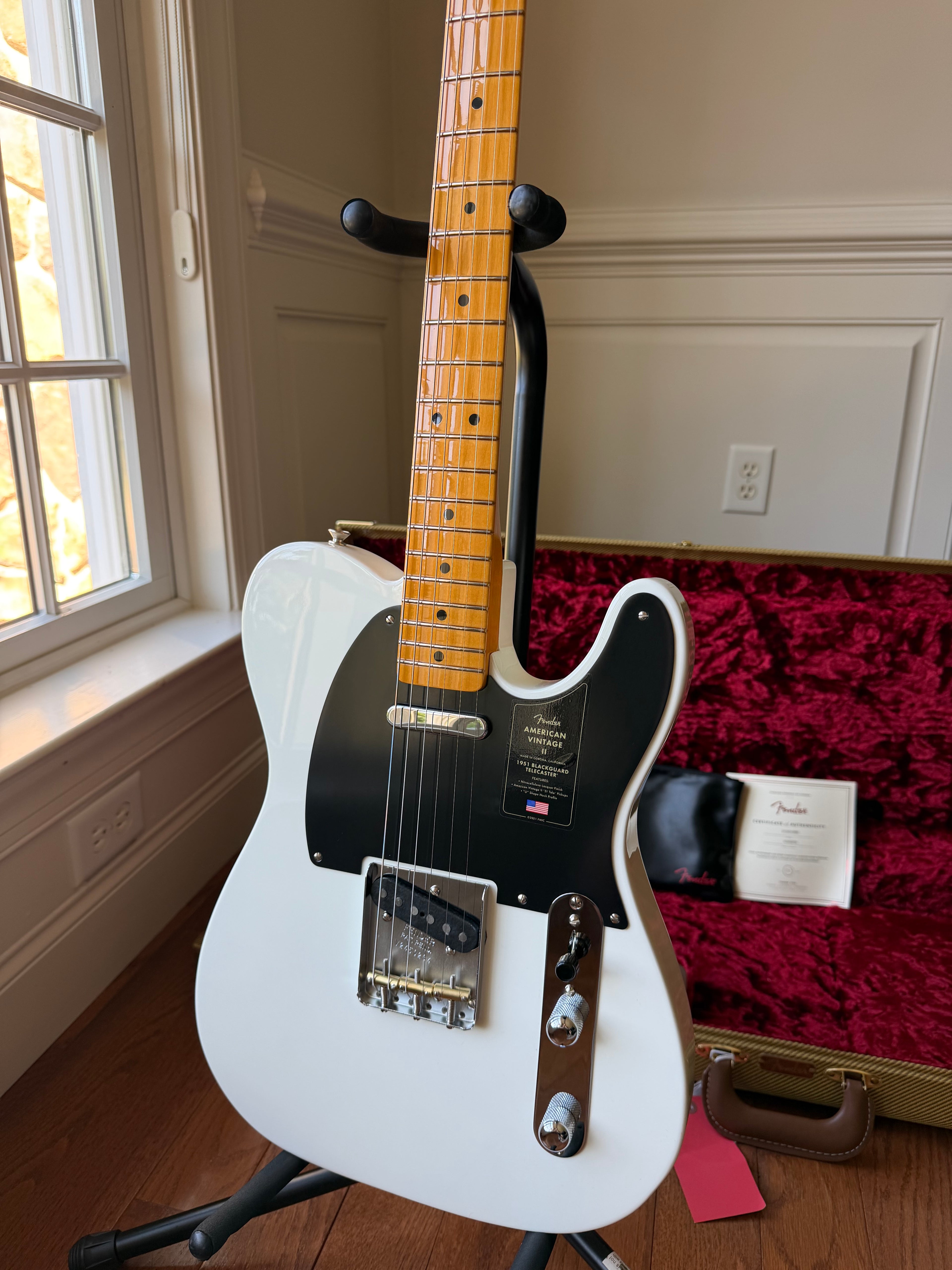 2024 Fender American Vintage II ‘51 Blackguard Telecaster - Prototype White