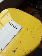 2026 Fender Custom Shop ‘69 Stratocaster SR25 Heavy Relic Matching Reverse Headstock - Aged Canary Yellow