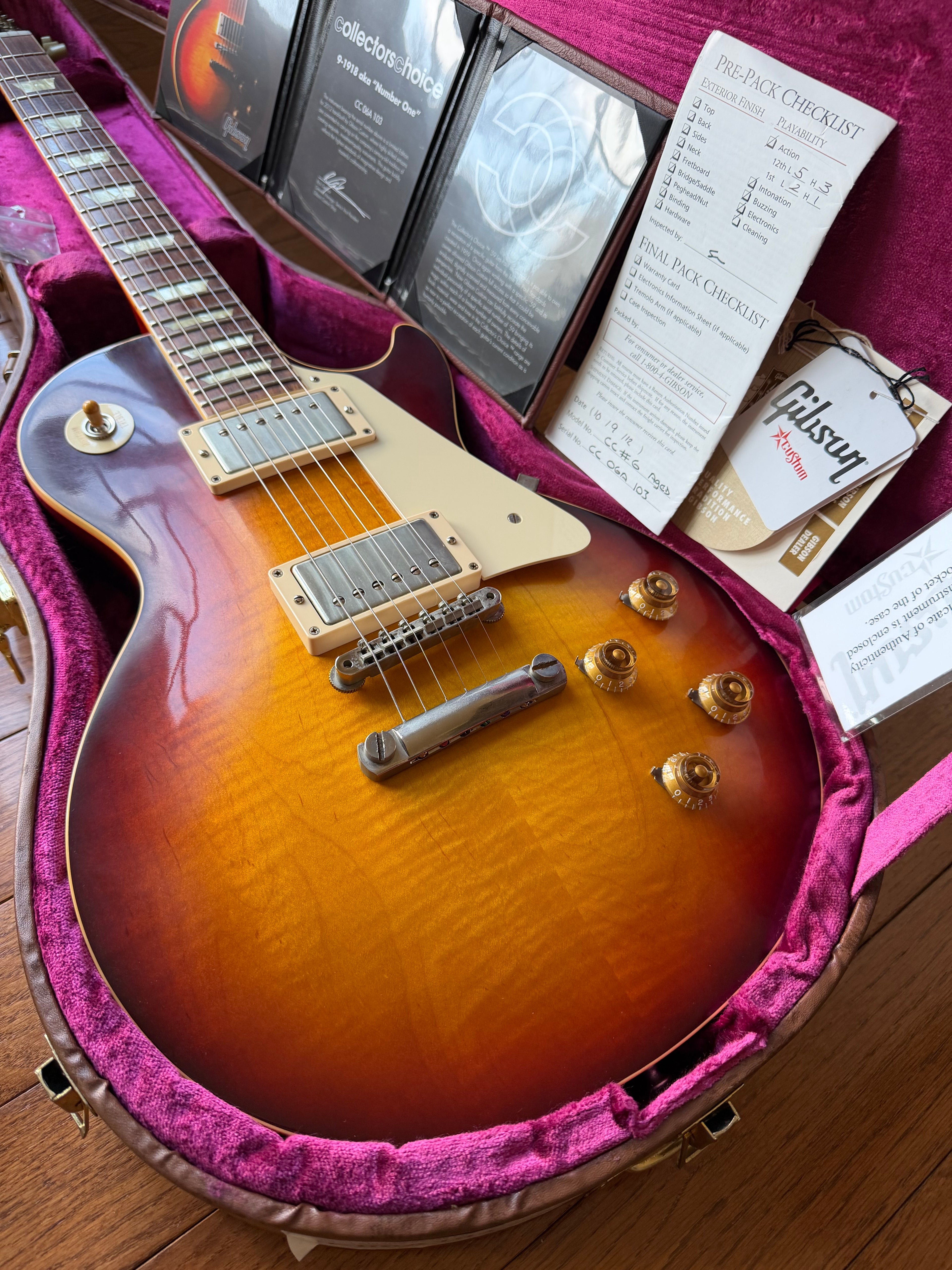 2012 Gibson Custom Shop Collector's Choice #6 CC06 'Number One' Les Paul '59 R9 Aged - Non-filtered Tobacco Burst - Image 1