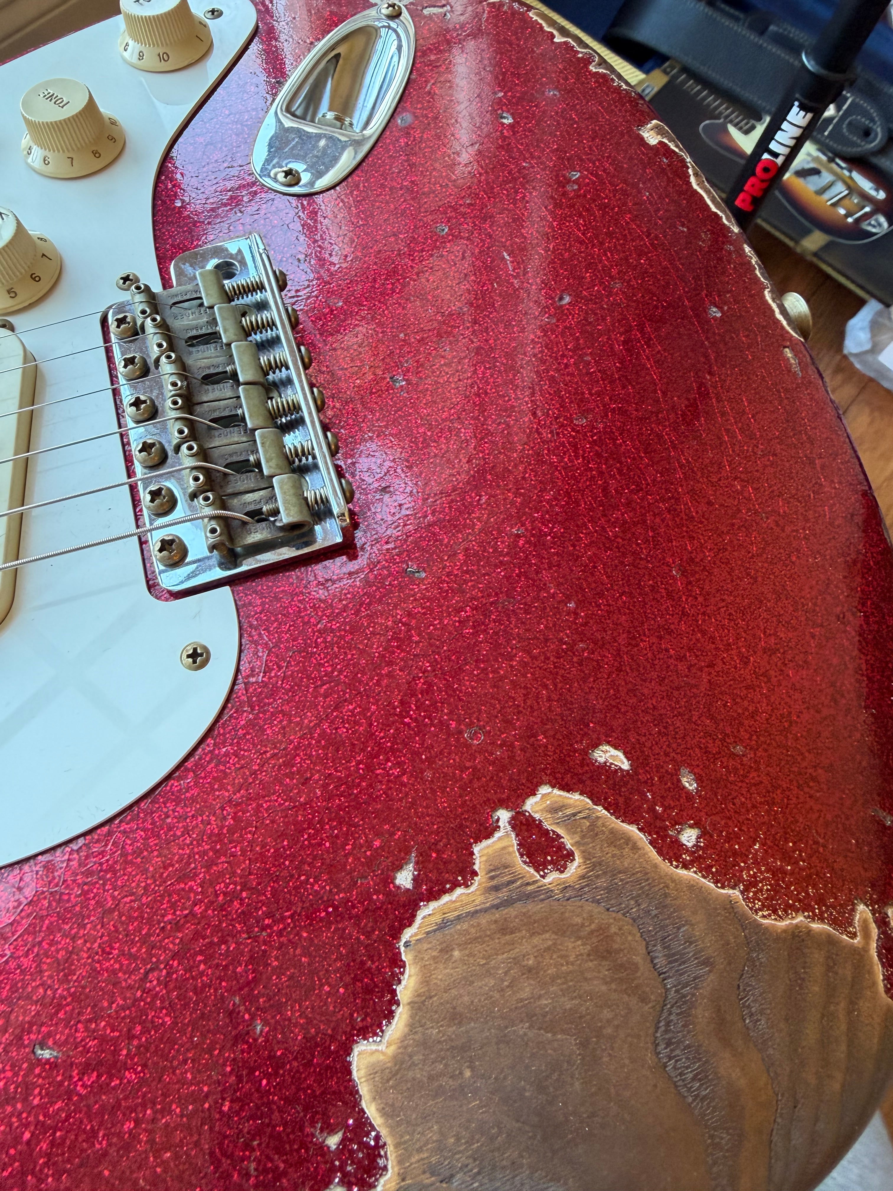 2026 Fender Custom Shop ‘57 Stratocaster SR25 Heavy Relic - Red Sparkle