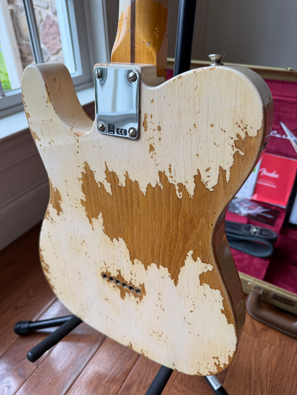 2024 Fender Custom Shop Esquire Telecaster 50s Limited Edition Super Heavy Relic - Aged White Blonde