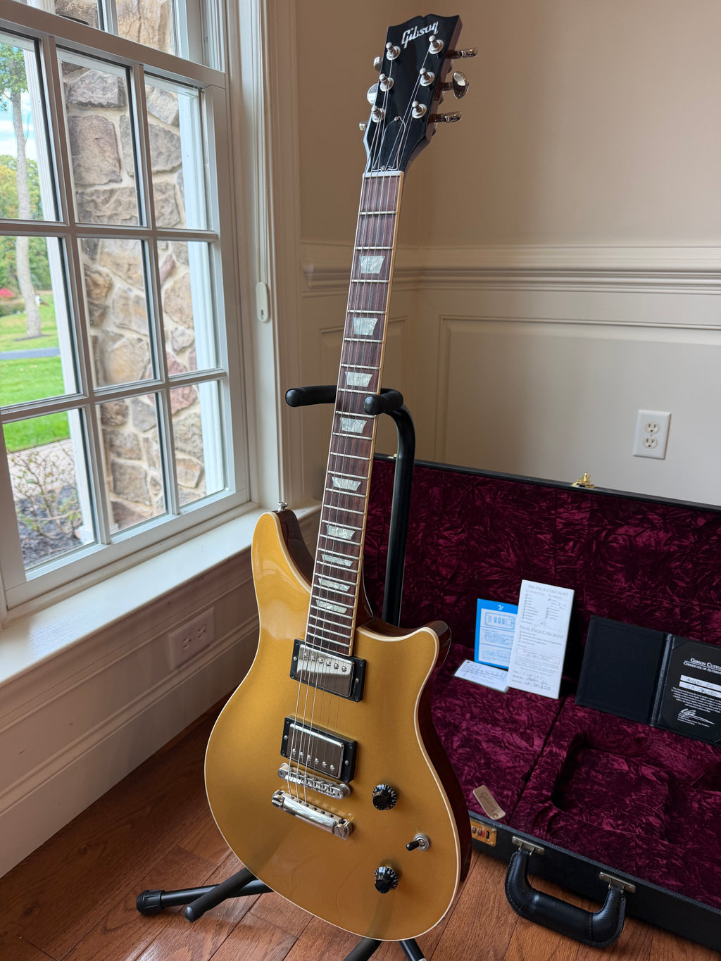 2017 Gibson Custom Shop Modern DC Double Cut - Bullion Gold