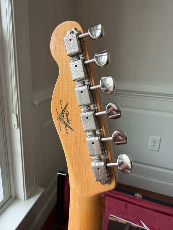 2026 Fender Custom Shop '63 Telecaster Matching Headstock Peg W25 Journeyman - Aged 3 Color Sunburst