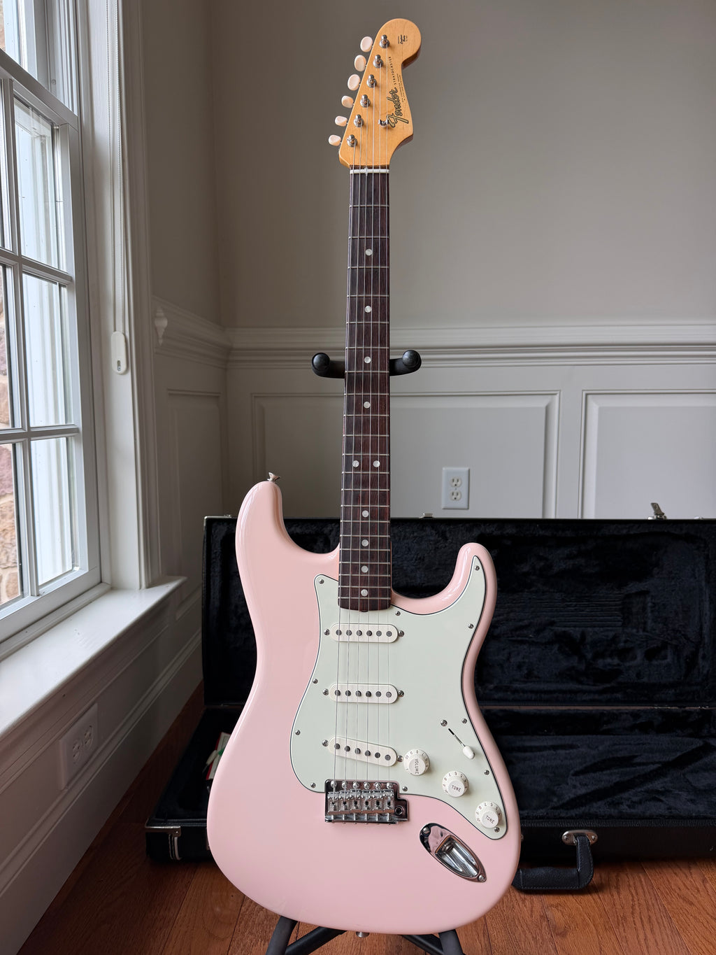 2021 Fender American Original 60s Stratocaster Rosewood - Shell Pink