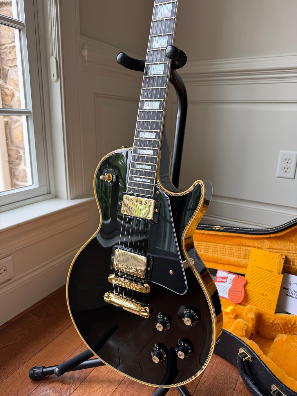2026 Gibson Custom Shop Les Paul Custom ‘68 Reissue - Ebony Black