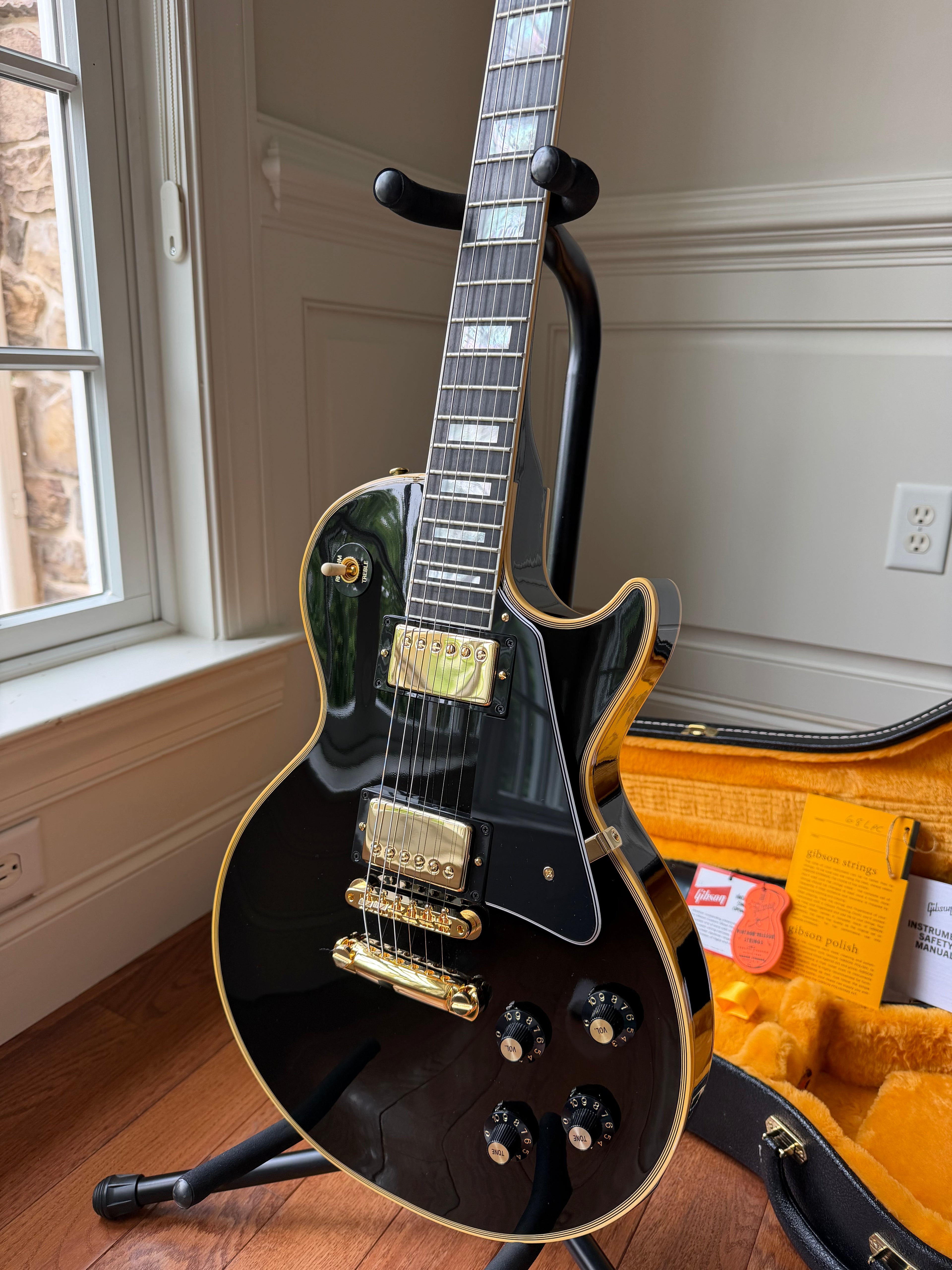 2026 Gibson Custom Shop Les Paul Custom ‘68 Reissue - Ebony Black