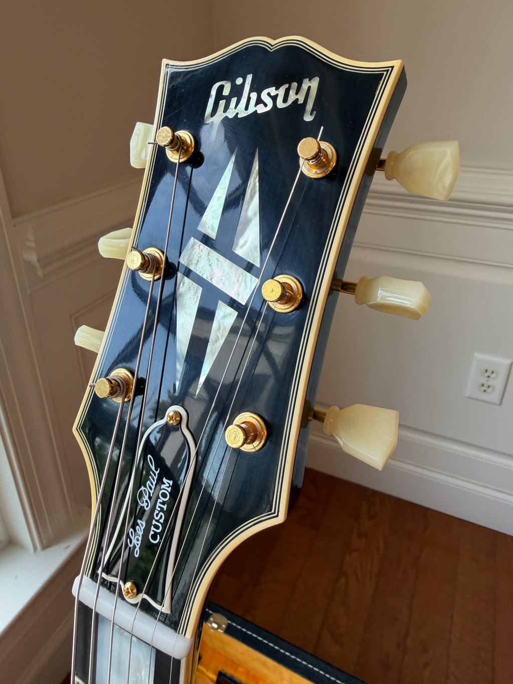 2023 Gibson Custom Shop Les Paul Custom ‘57 Reissue 3 Pickup Black Beauty - Ebony Black