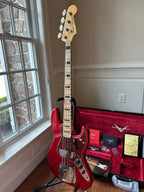 2024 Fender Custom Shop '68 Jazz Bass Journeyman Relic - Aged Candy Apple Red - Image 3