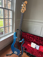 2022 Fender American Original 60s Precision Bass Rosewood - Lake Placid Blue