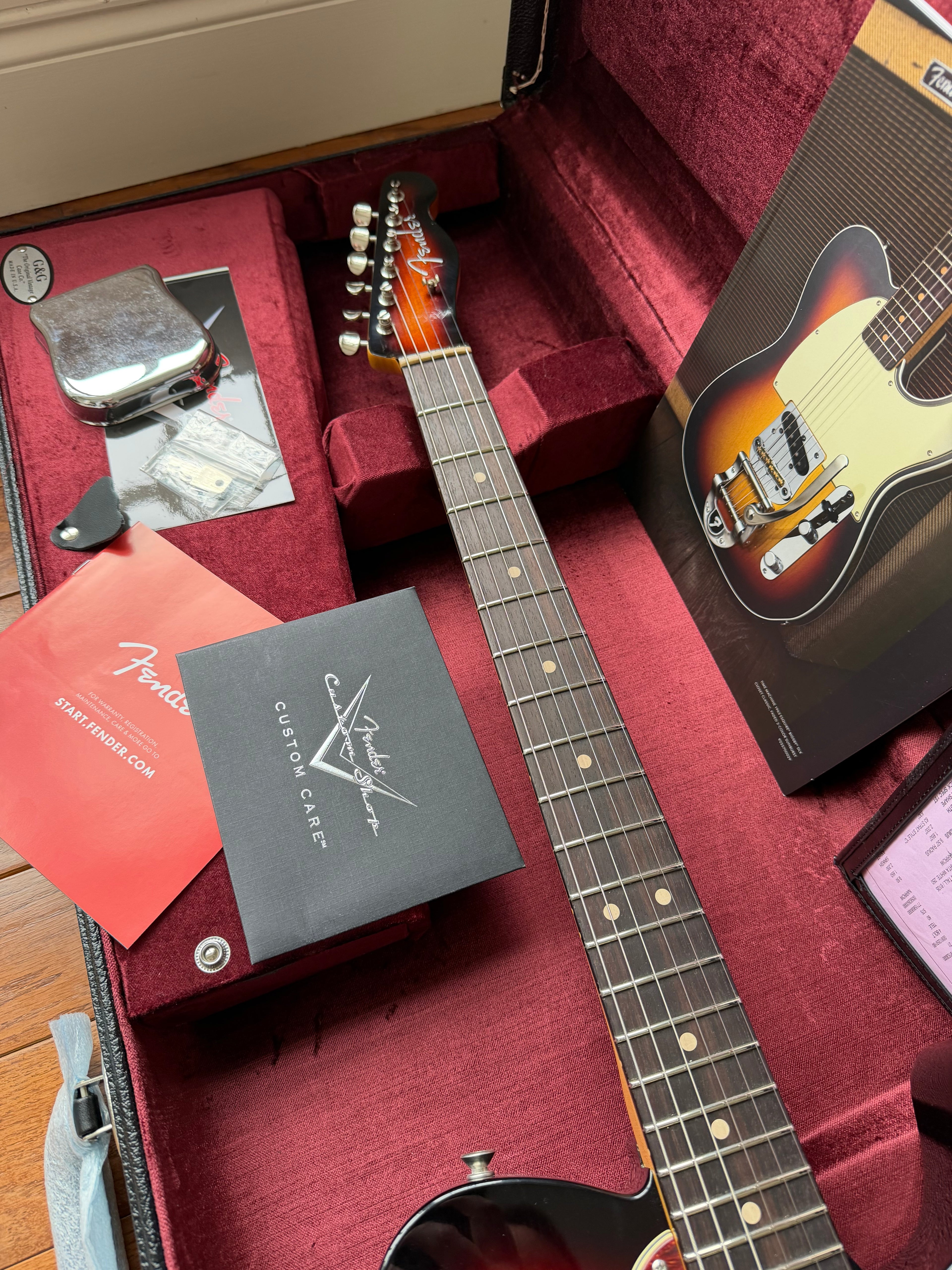 2026 Fender Custom Shop '63 Telecaster Matching Headstock Peg W25 Journeyman - Aged 3 Color Sunburst - Image 21