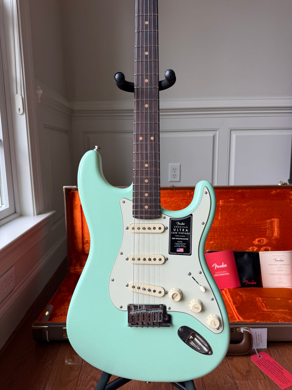 2026 Fender American Ultra Luxe Vintage 60s Stratocaster - Sea Foam Green
