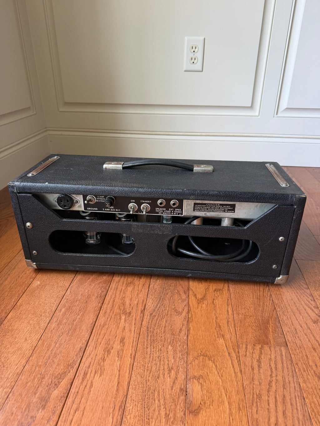 1976 Fender Bassman 50 Silverface Guitar Amp Head