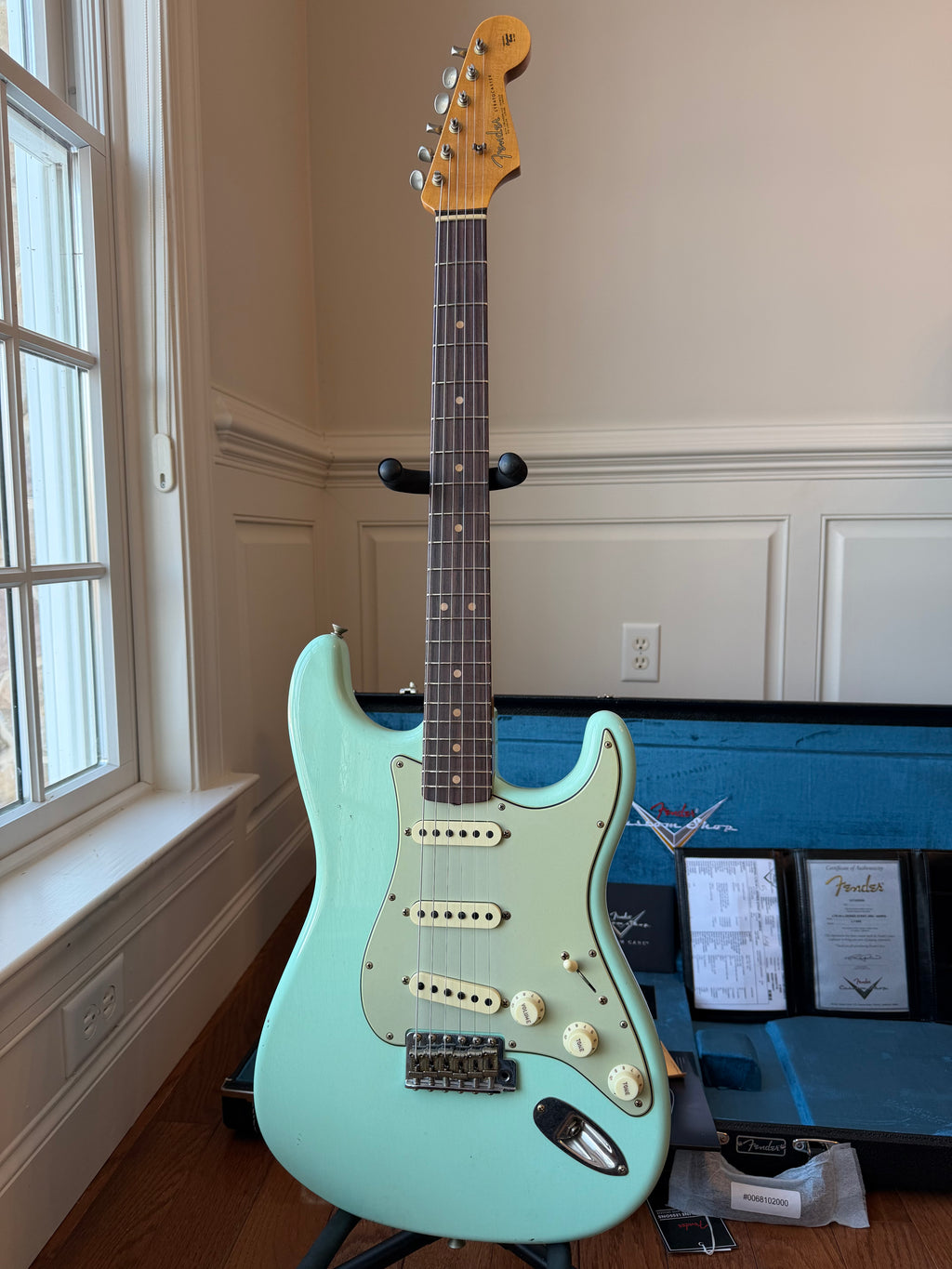 2026 Fender Custom Shop '64 Stratocaster L-Series Journeyman - Aged Surf Green - Image 3