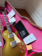 2022 Gibson Custom Shop M2M ‘54 Reissue R4 Les Paul Double Gold Stinger VOS - Gold Top