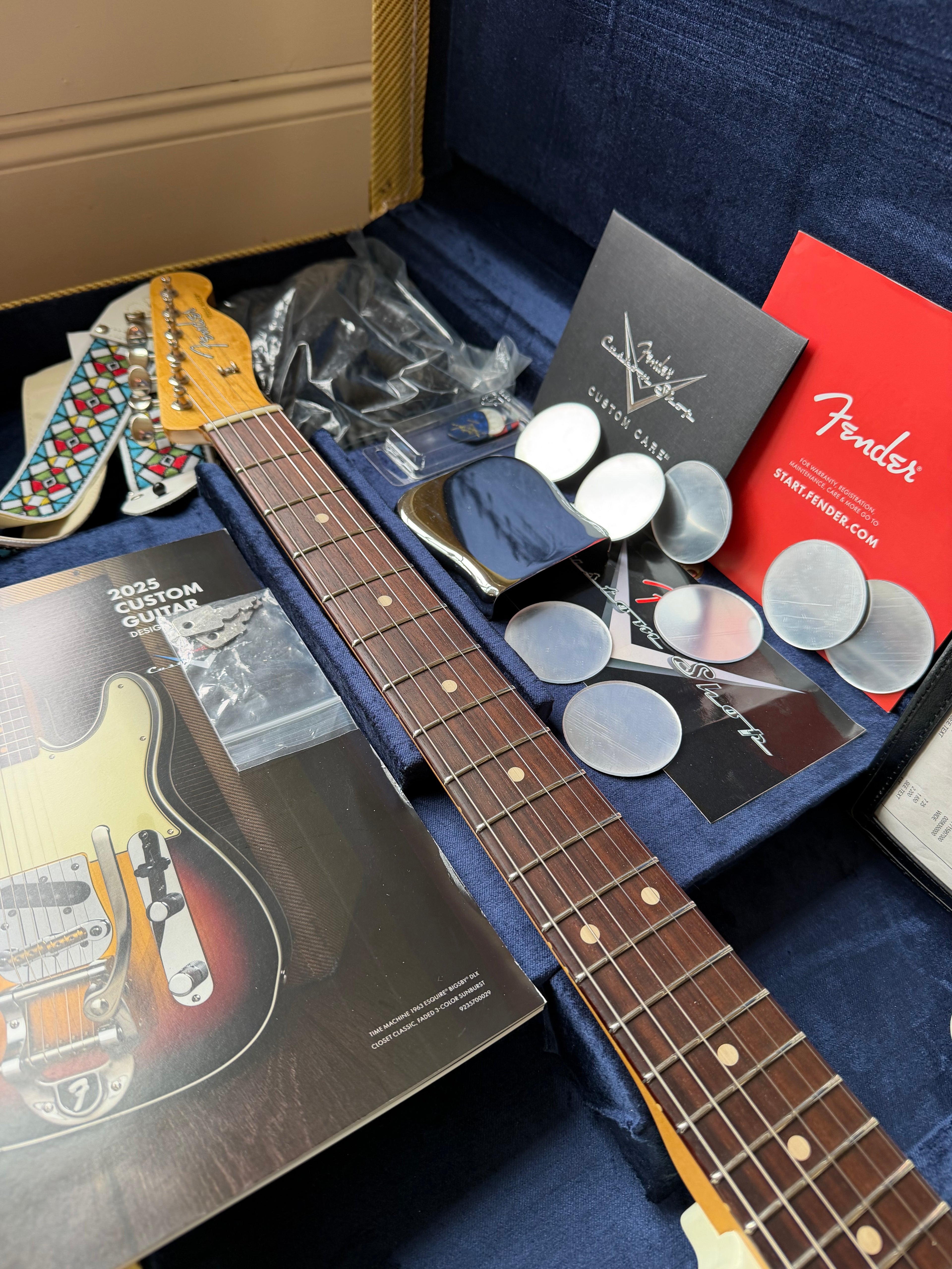 2025 Fender Custom Shop Telecaster Jimmy Page Signature Journeyman Relic - White - Image 23