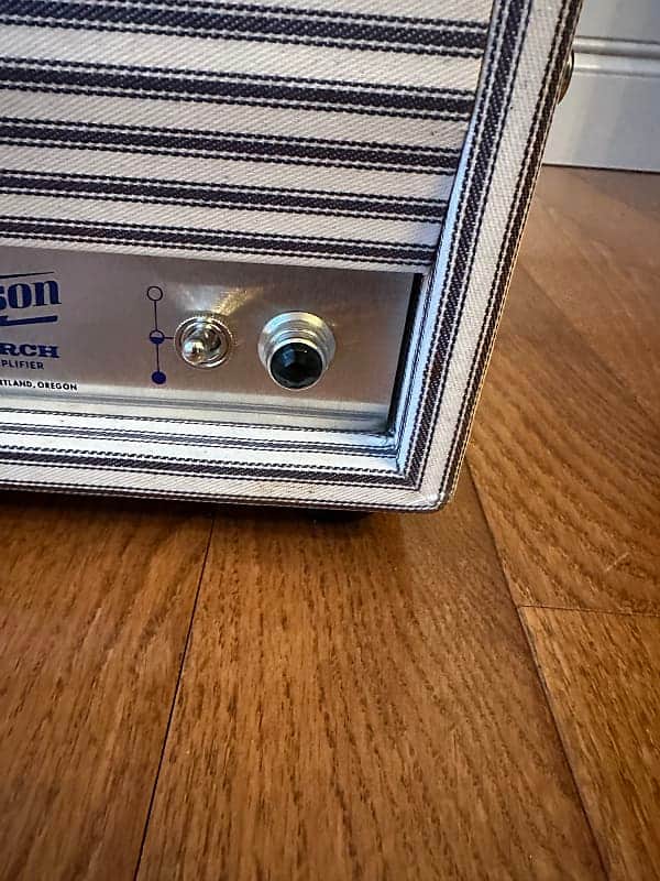 Benson Monarch Head - Oxblood Blue and White Pinstripes - Image 7