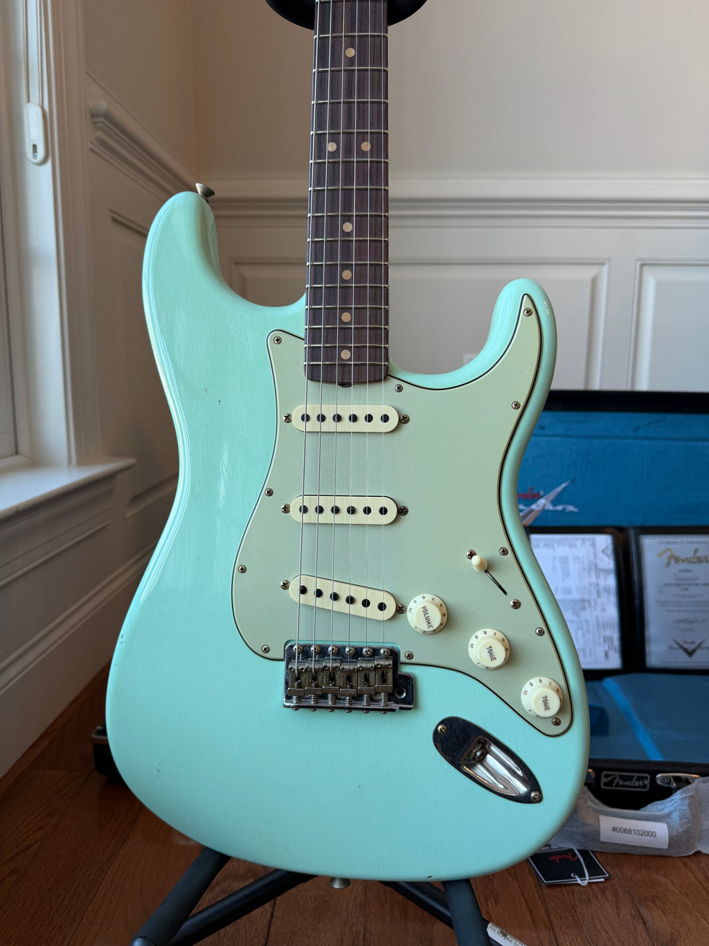 2026 Fender Custom Shop '64 Stratocaster L-Series Journeyman - Aged Surf Green - Image 2