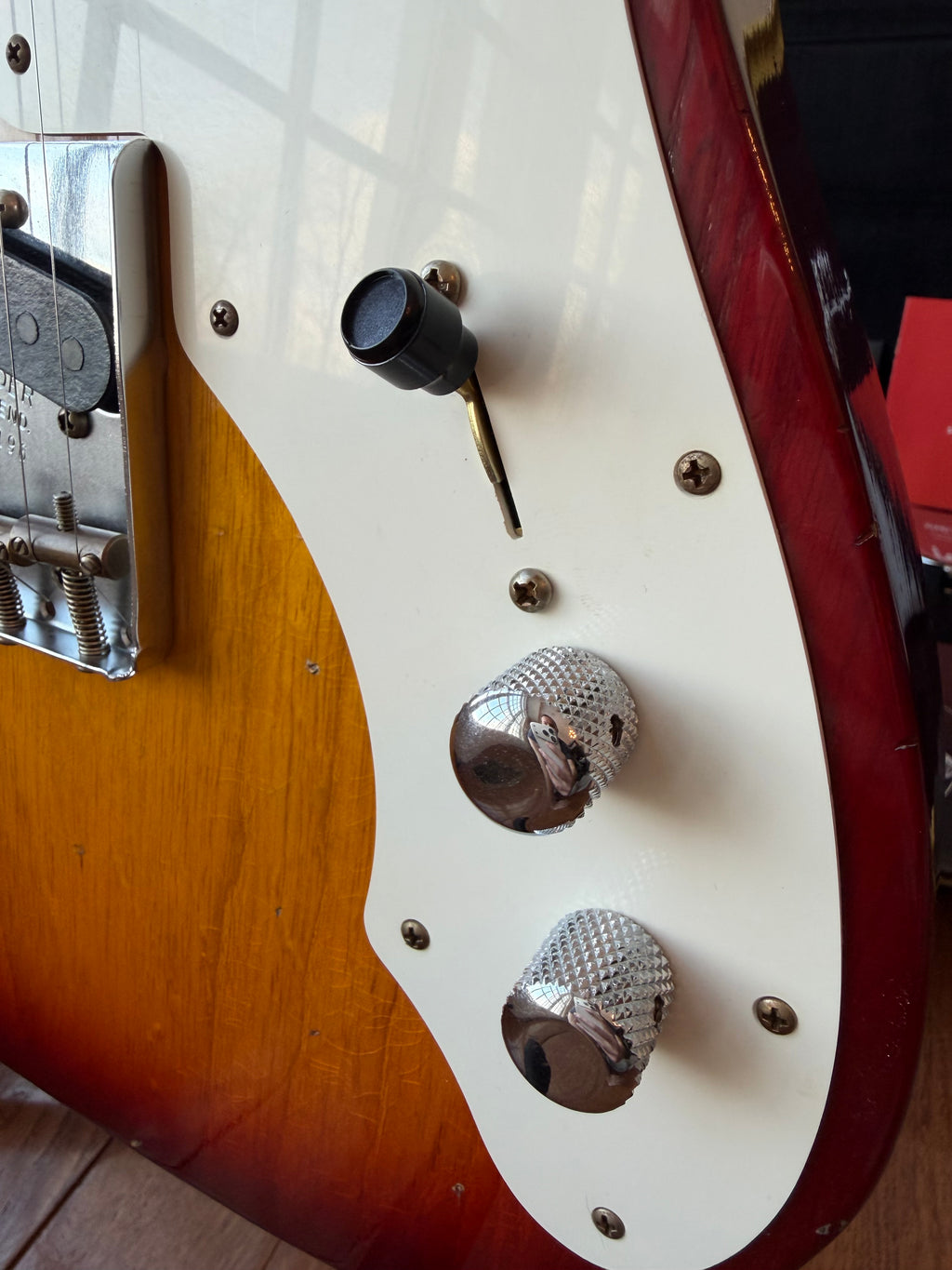 2025 Fender Custom Shop Telecaster Thinline W25 50s Journeyman - Aged Cherry Sunburst - Image 6
