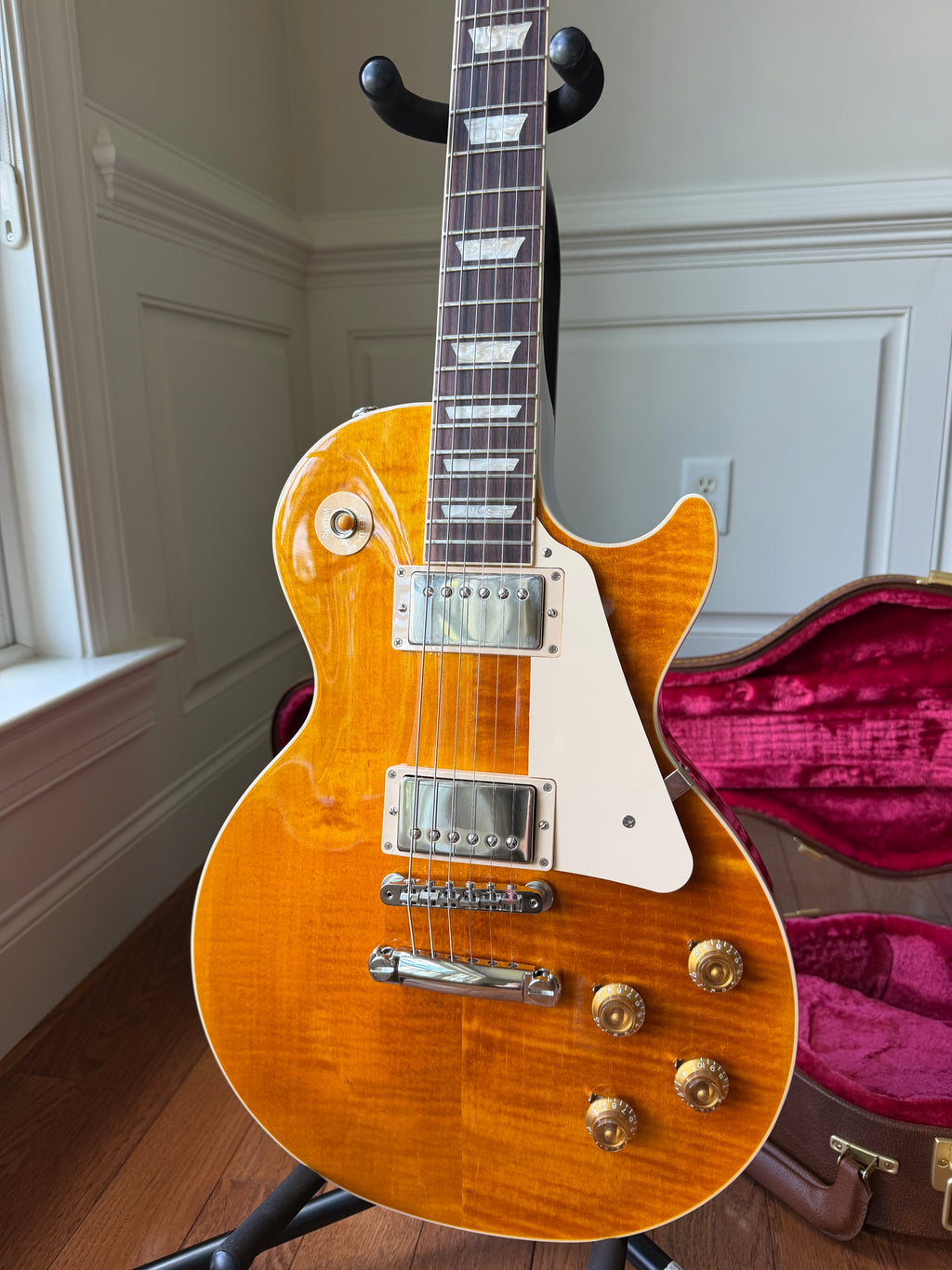 2026 Gibson Les Paul Standard 50s Figured Top - Honey Amber