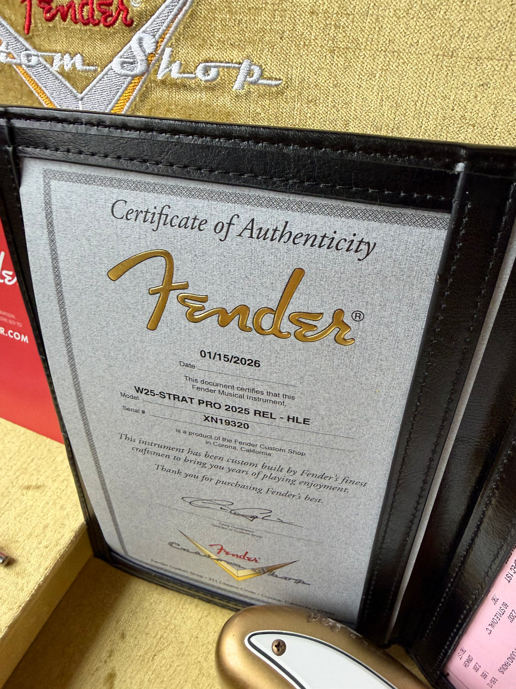 2026 Fender Custom Shop Stratocaster Pro W25 Relic - HLE Gold
