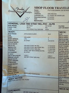 2025 Fender Custom Shop '60 Stratocaster LR25 Relic Limited Edition Matching Headstock - Aged Lake Placid Blue - Image 22