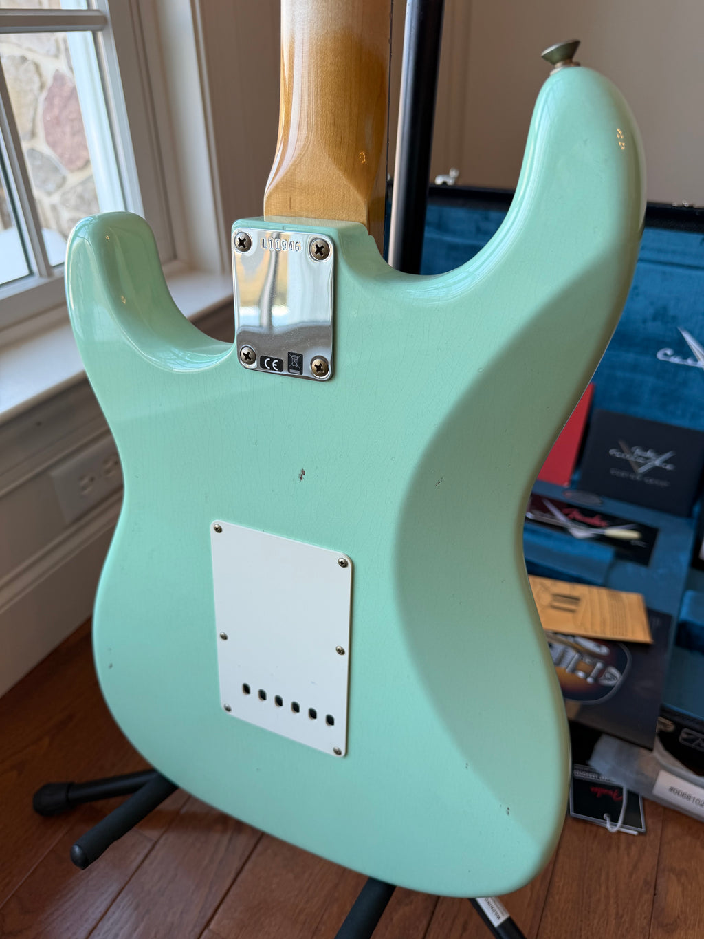 2026 Fender Custom Shop '64 Stratocaster L-Series Journeyman - Aged Surf Green - Image 12