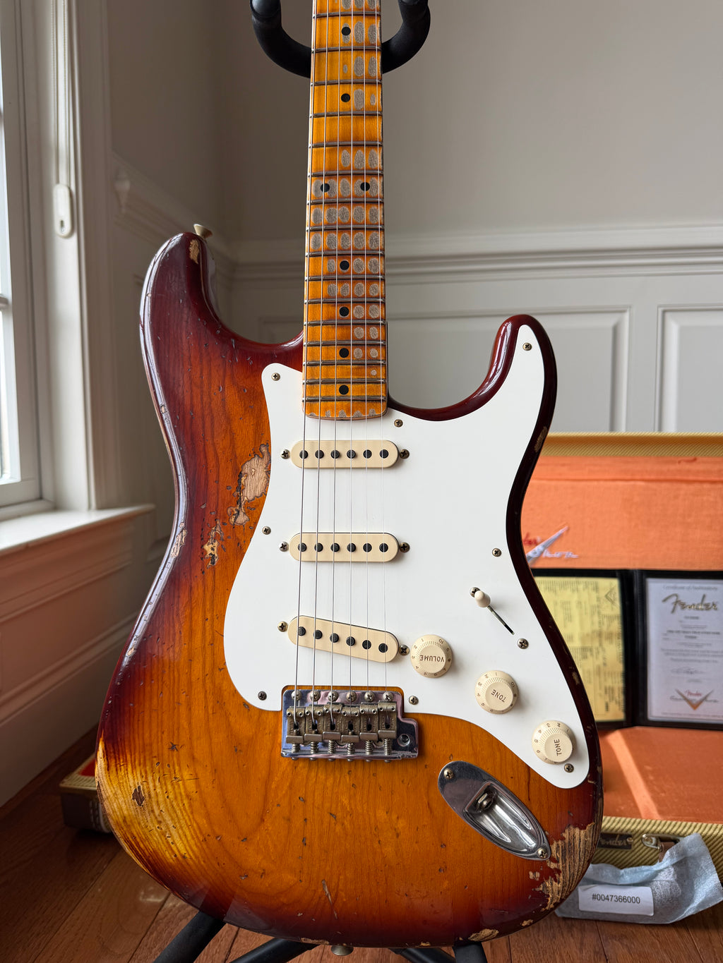 2026 Fender Custom Shop '57 Stratocaster SR25 Heavy Relic - Aged Violin Burst - Image 2