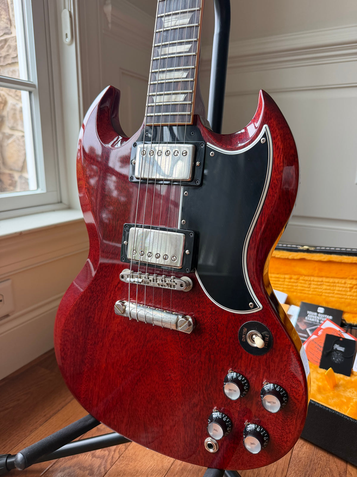 2026 Gibson Custom Shop Les Paul SG ‘61 Reissue VOS Stop Tail - Cherry Red