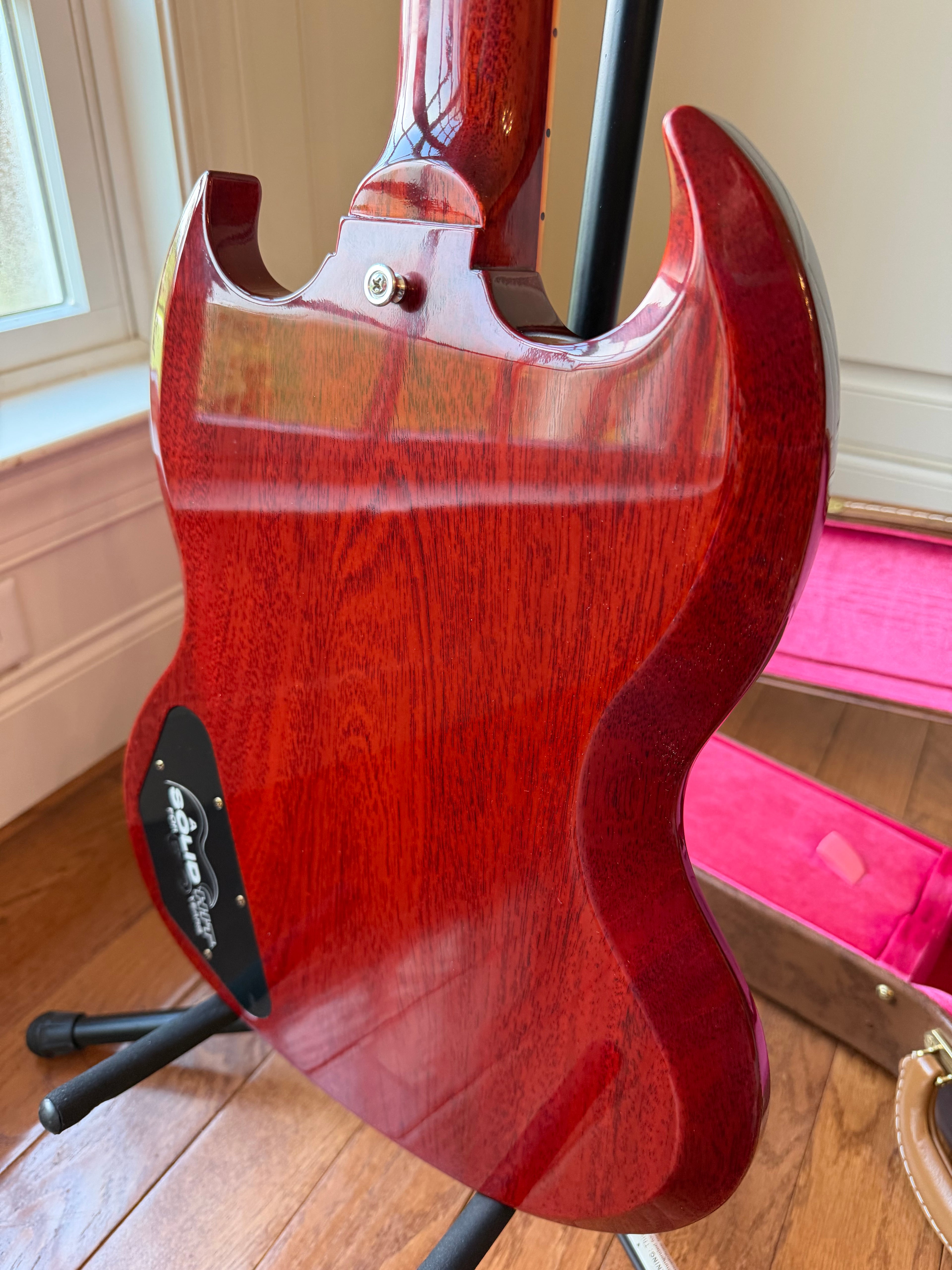 2021 Gibson Custom Shop ‘61 Les Paul SG 60th Anniversary Sideways Vibrola VOS - Cherry Red
