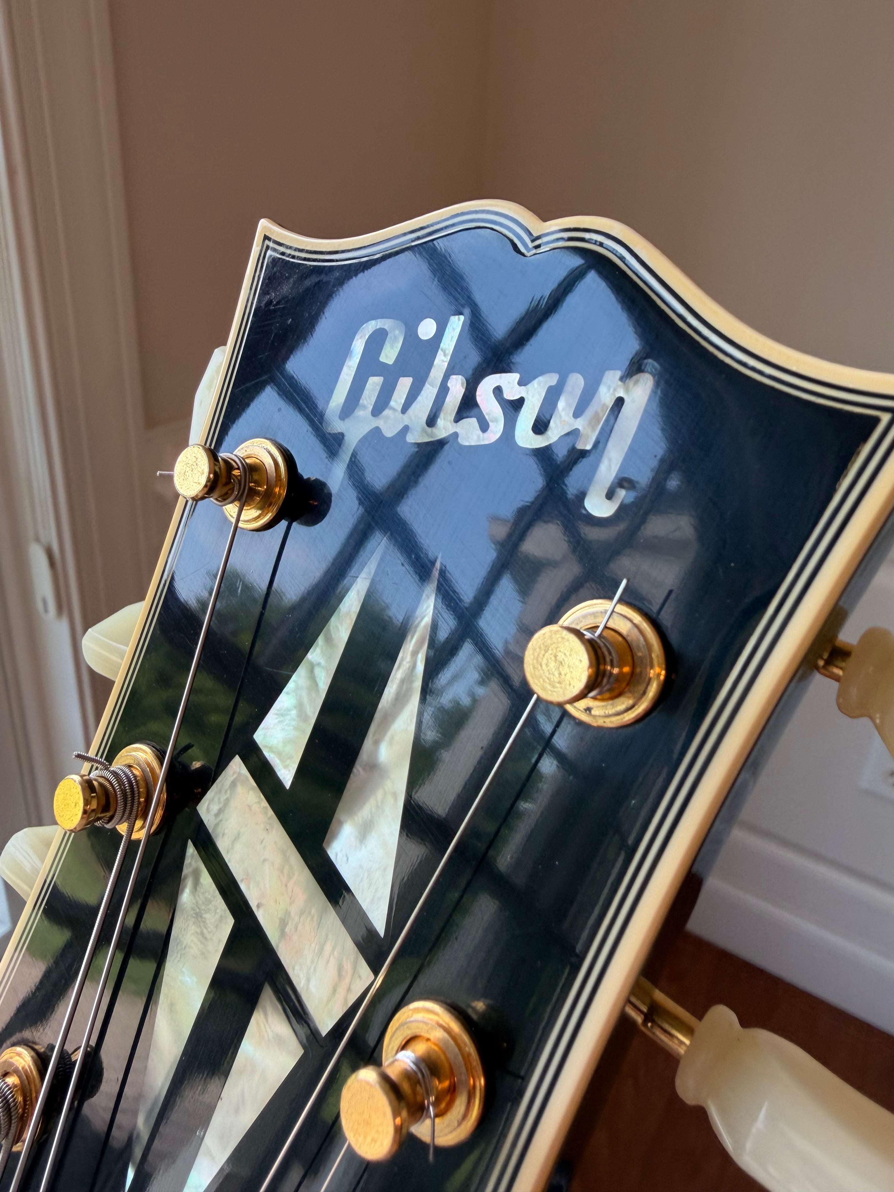 2023 Gibson Custom Shop Les Paul Custom ‘57 Reissue 3 Pickup Black Beauty - Ebony Black